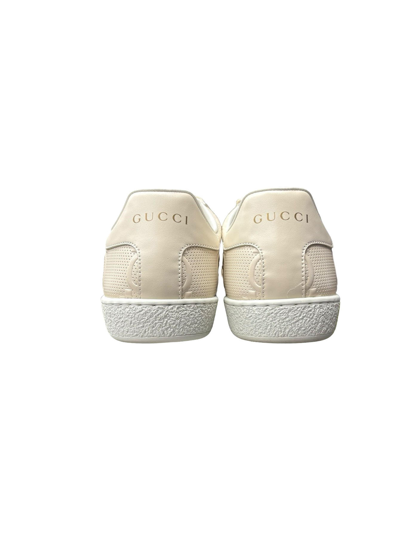 Gucci Ace 'GG Embossed' Sneakers Cream