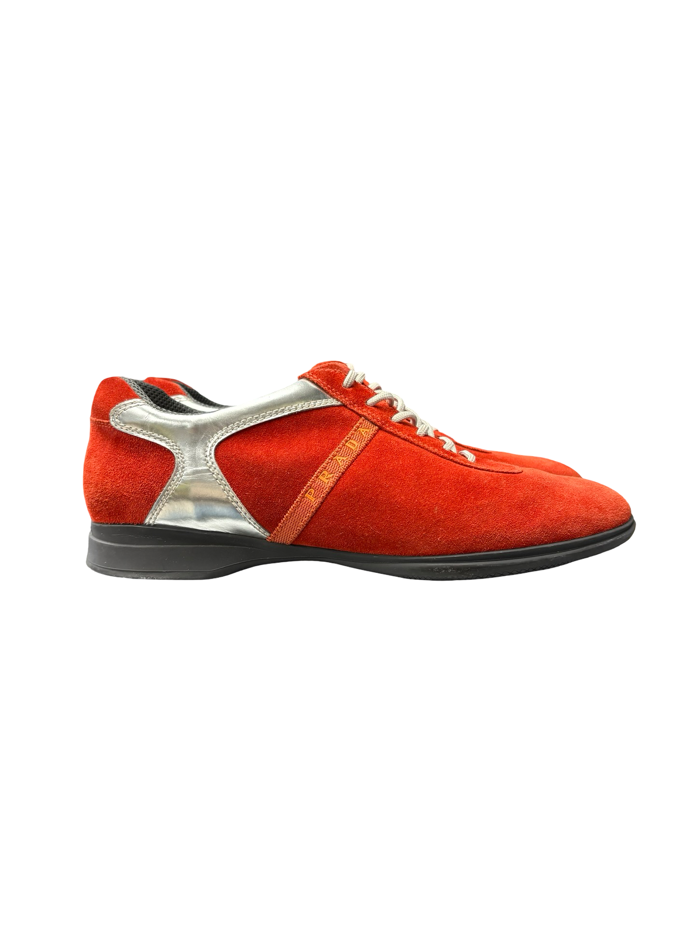 Prada Sport Suede Sneakers Red