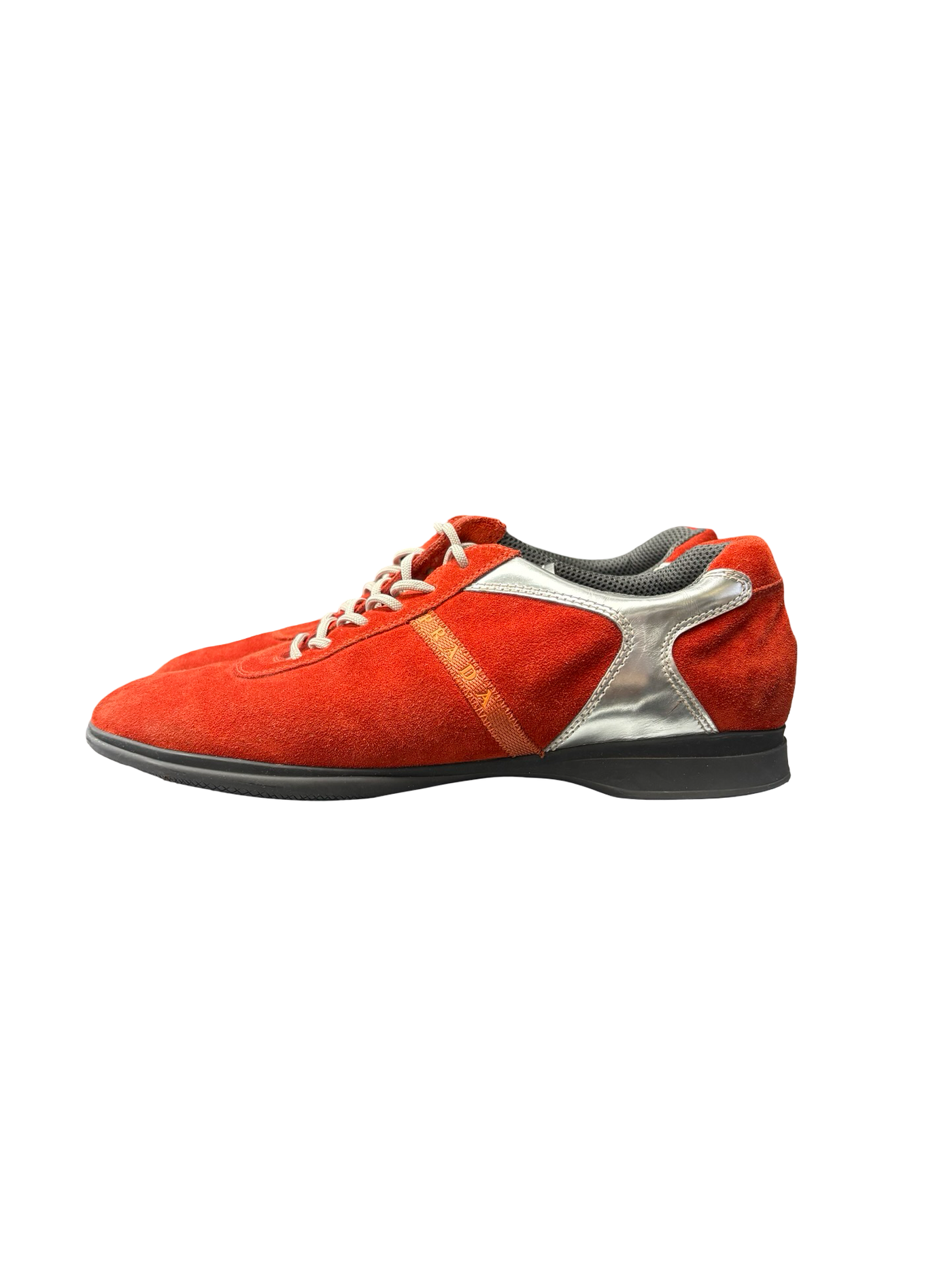 Prada Sport Suede Sneakers Red