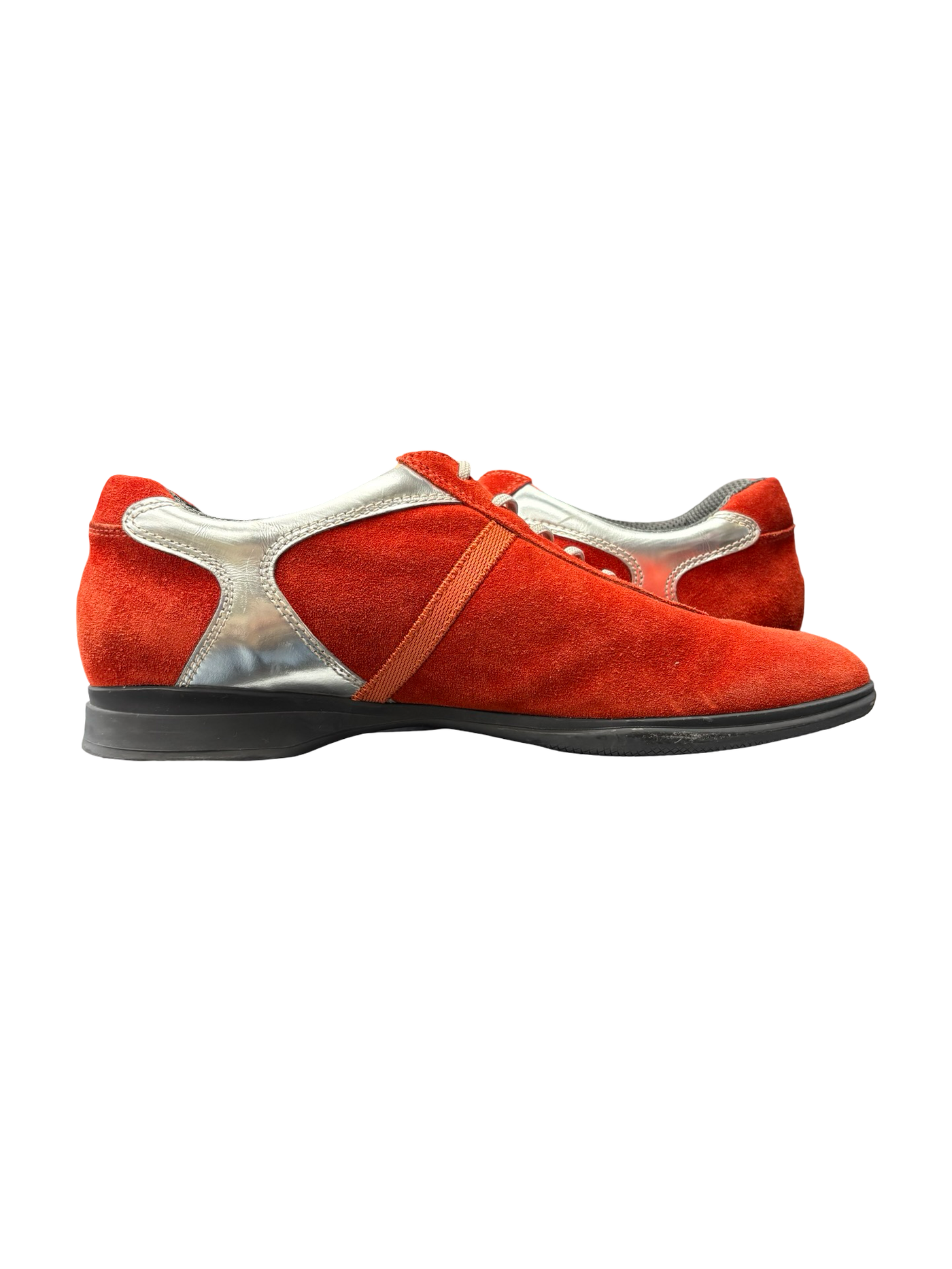 Prada Sport Suede Sneakers Red