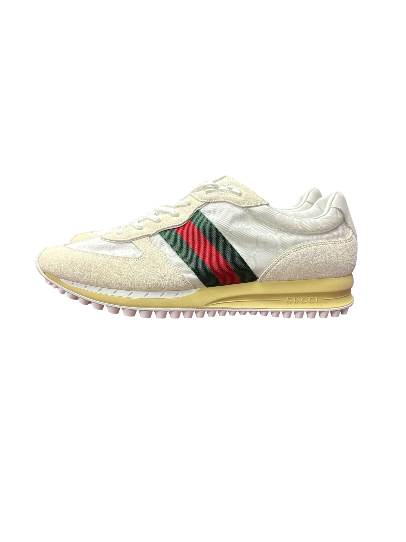 Gucci Re-Motion GG Canvas & Suede Sneakers White