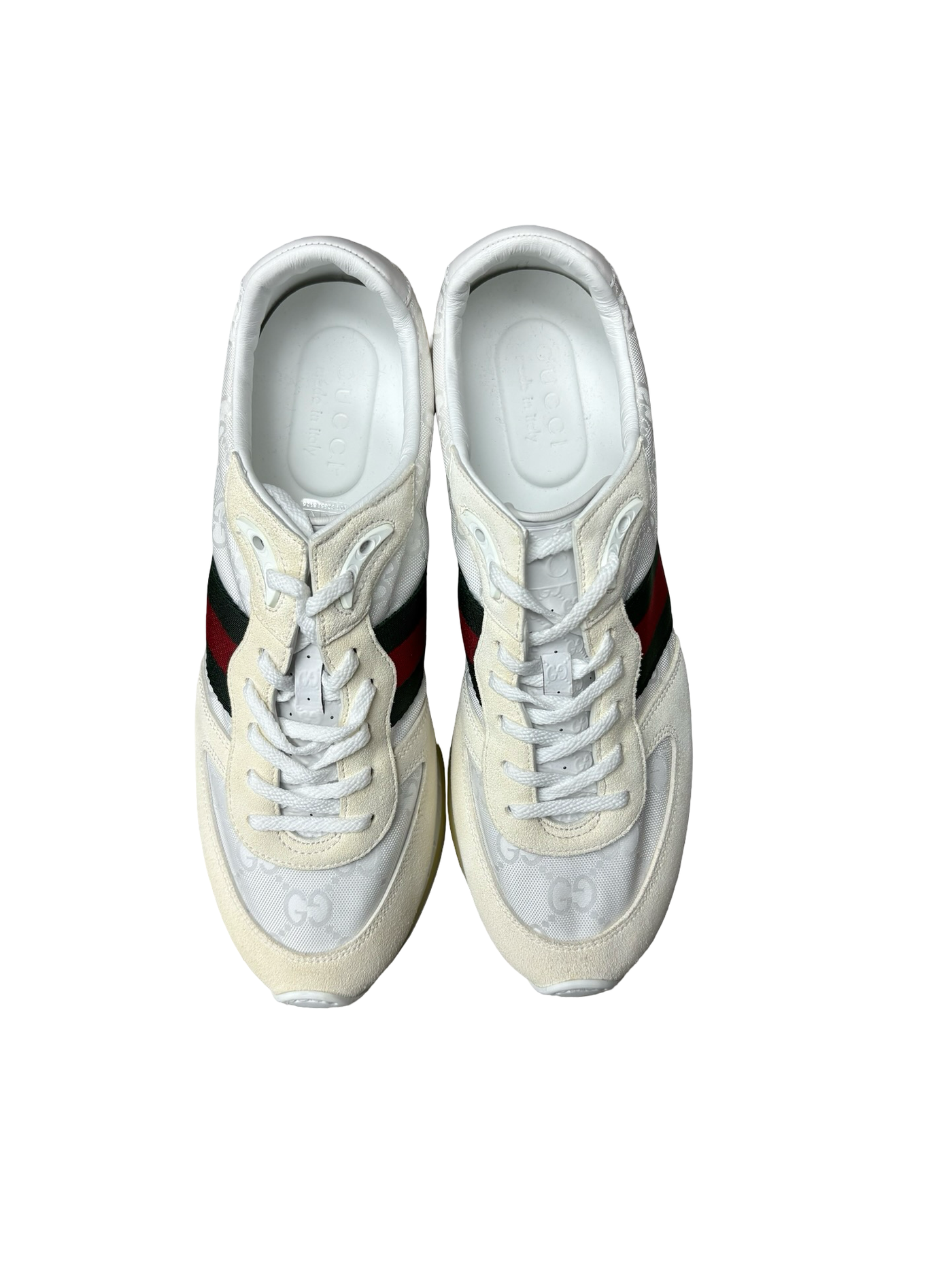 Gucci Re-Motion GG Canvas & Suede Sneakers White