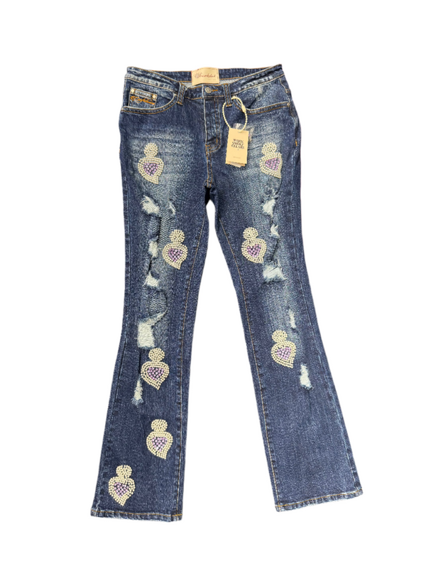 Whensmokeclears Fumi Diamond Denim Dark Wash Purple