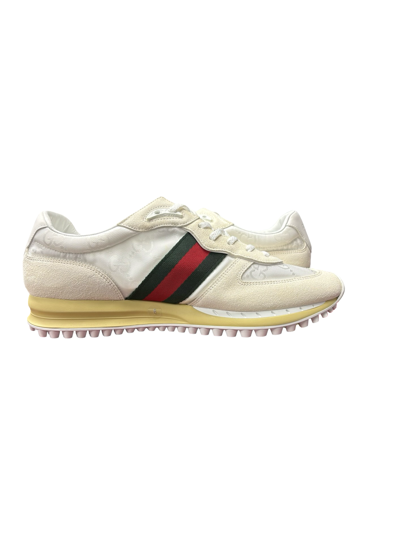 Gucci Re-Motion GG Canvas & Suede Sneakers White
