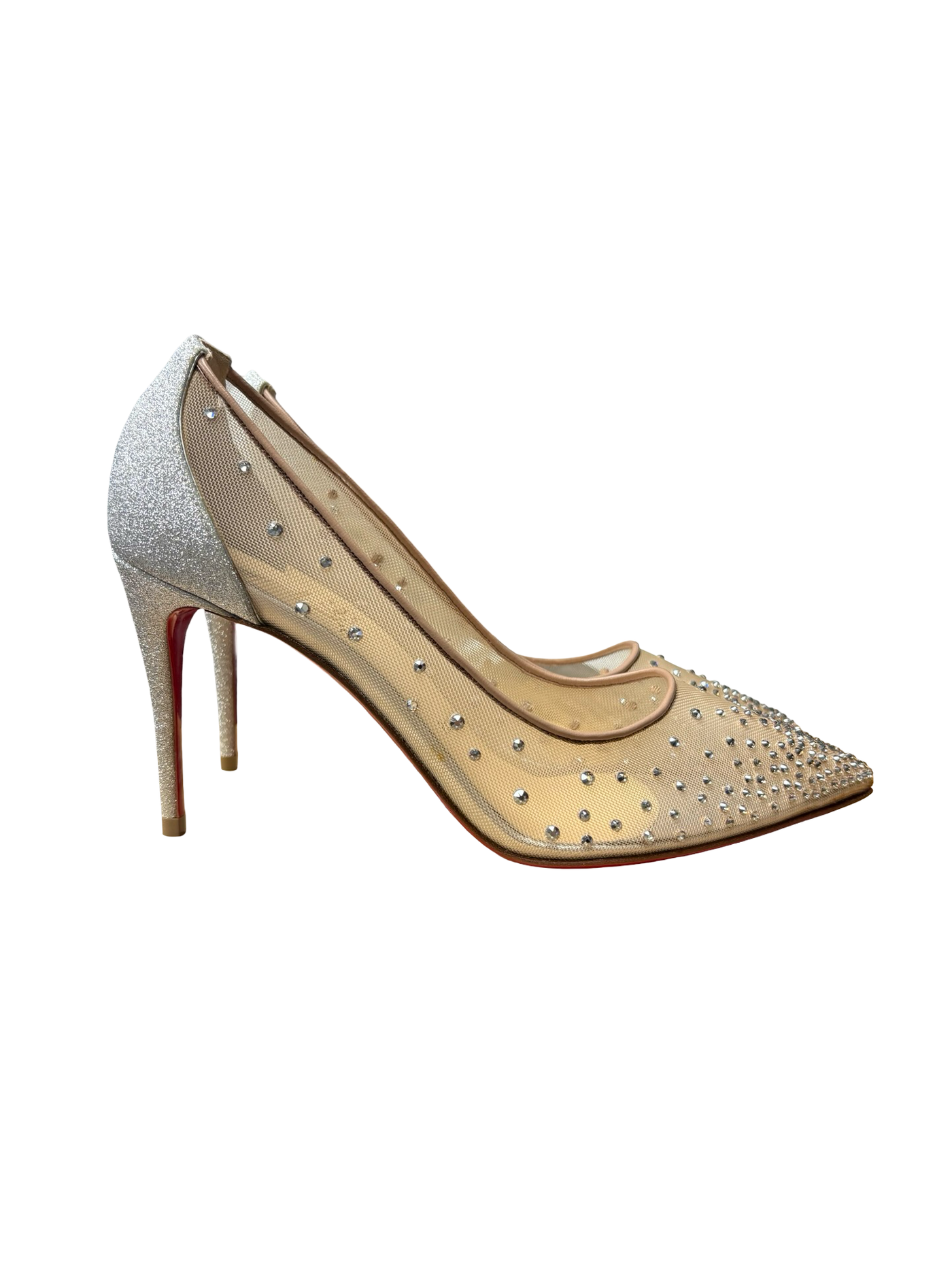 Christian Louboutin Follies Strass Gold