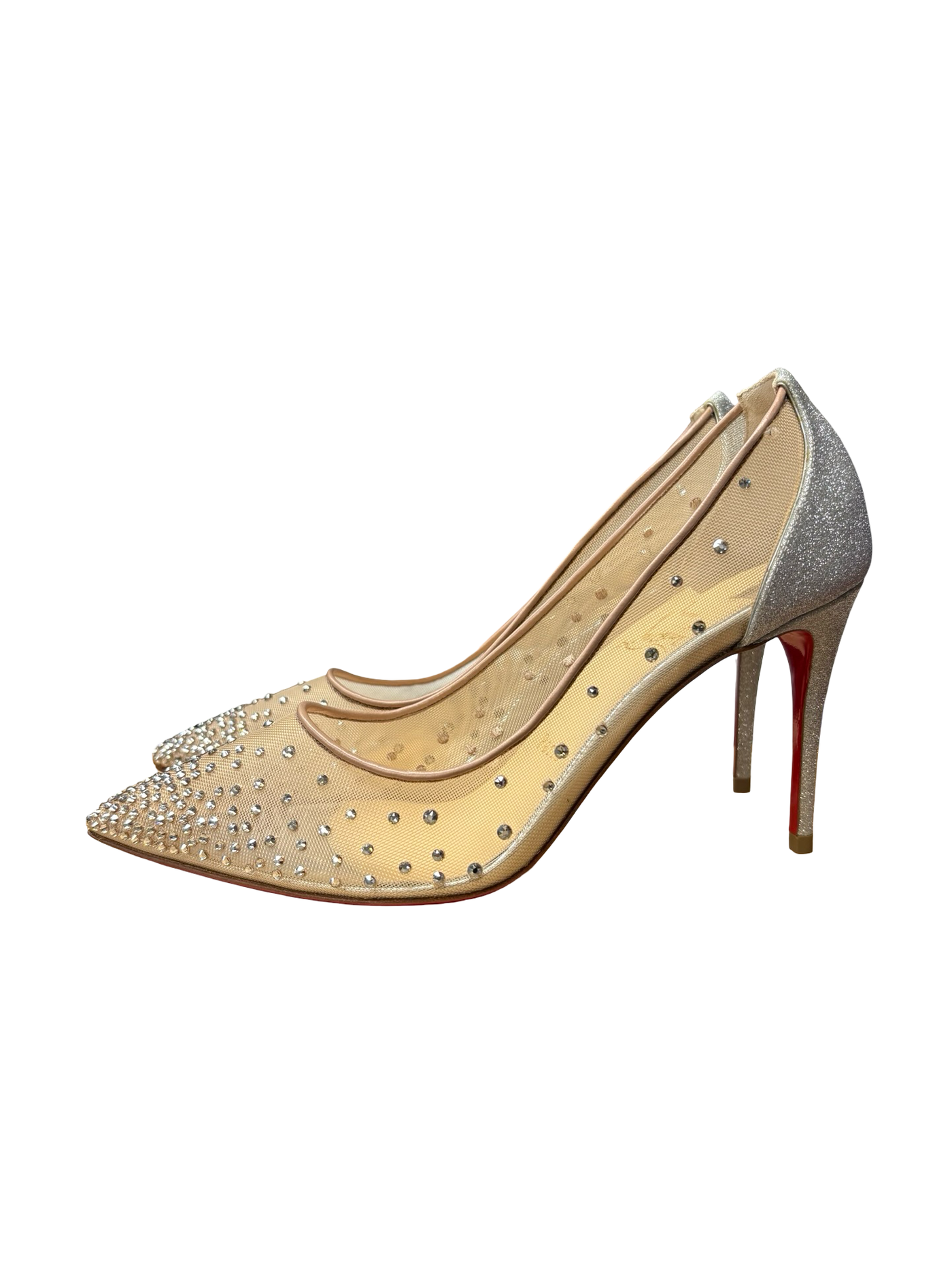 Christian Louboutin Follies Strass Gold