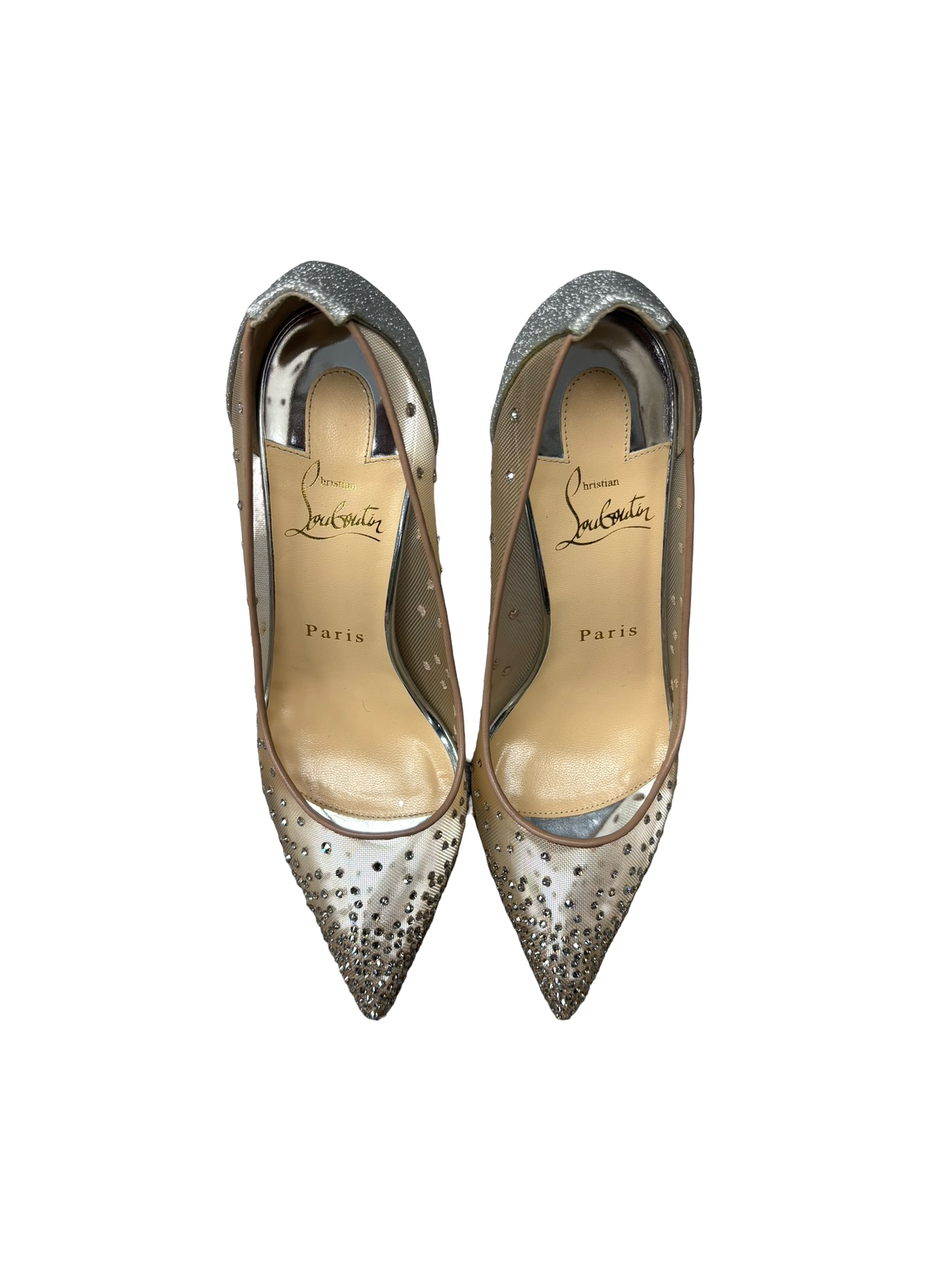 Christian Louboutin Follies Strass Gold