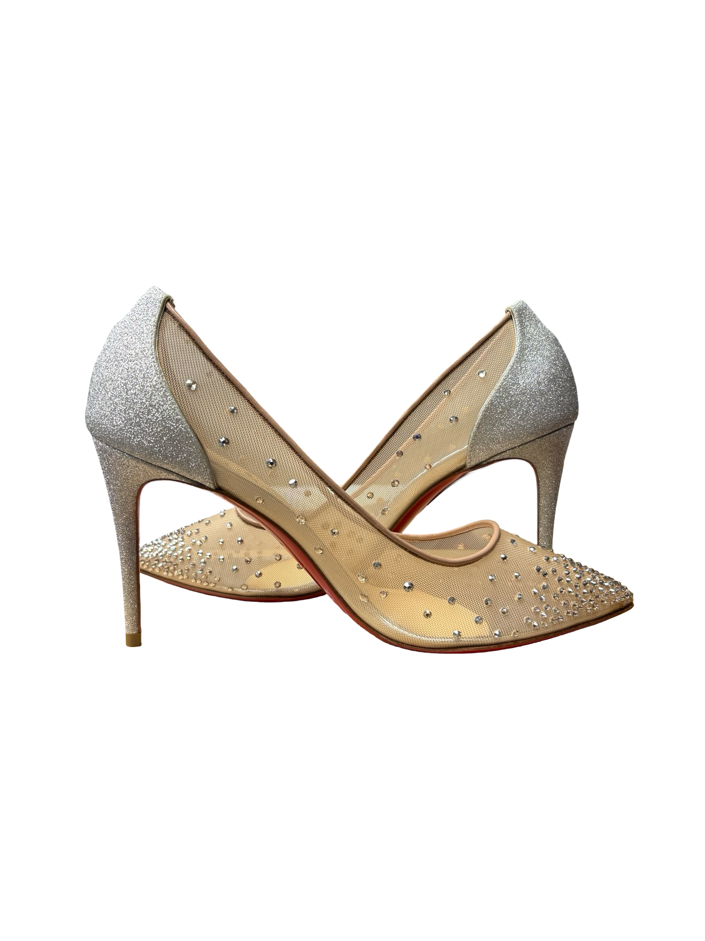 Christian Louboutin Follies Strass Gold