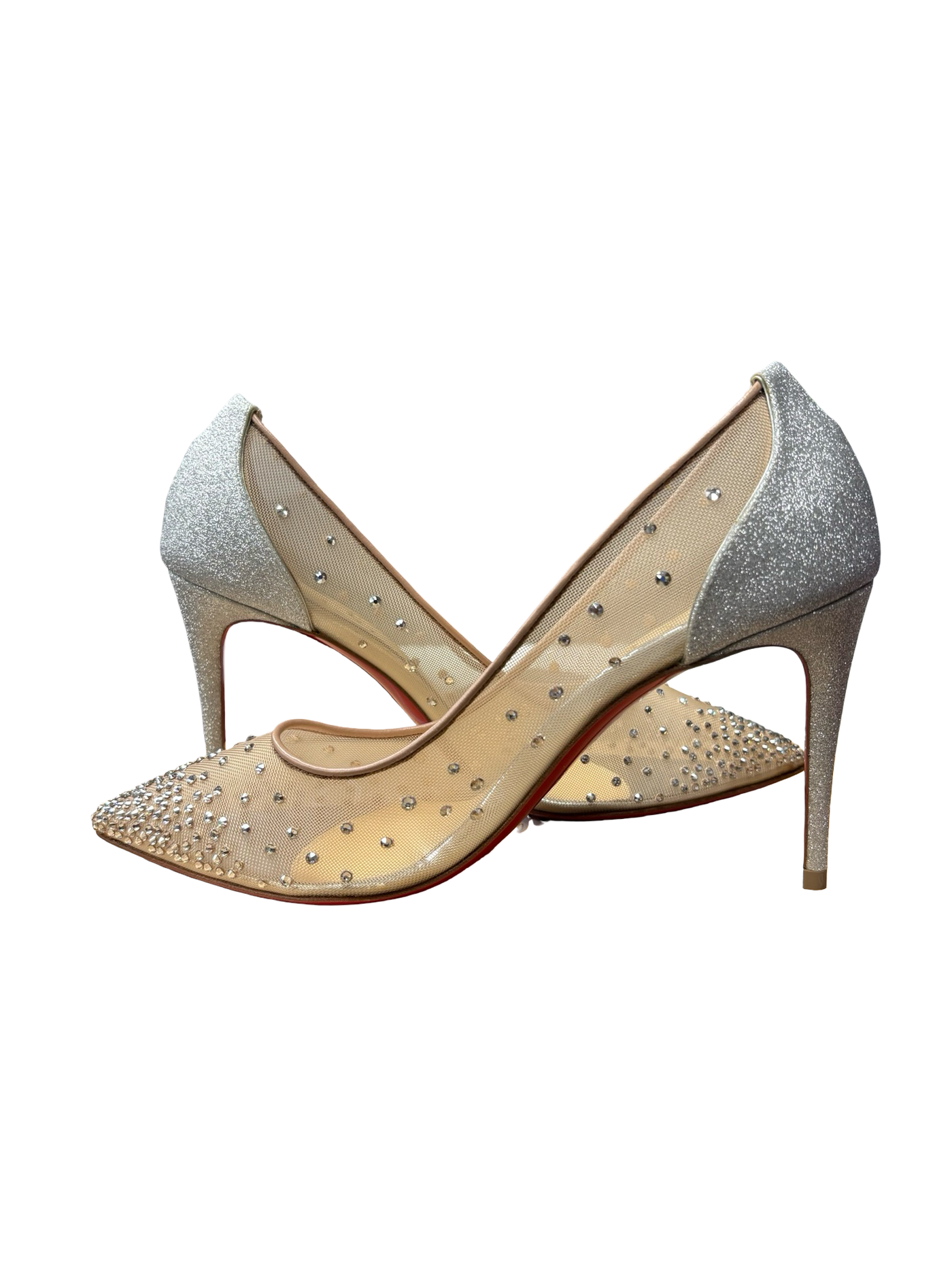Christian Louboutin Follies Strass Gold
