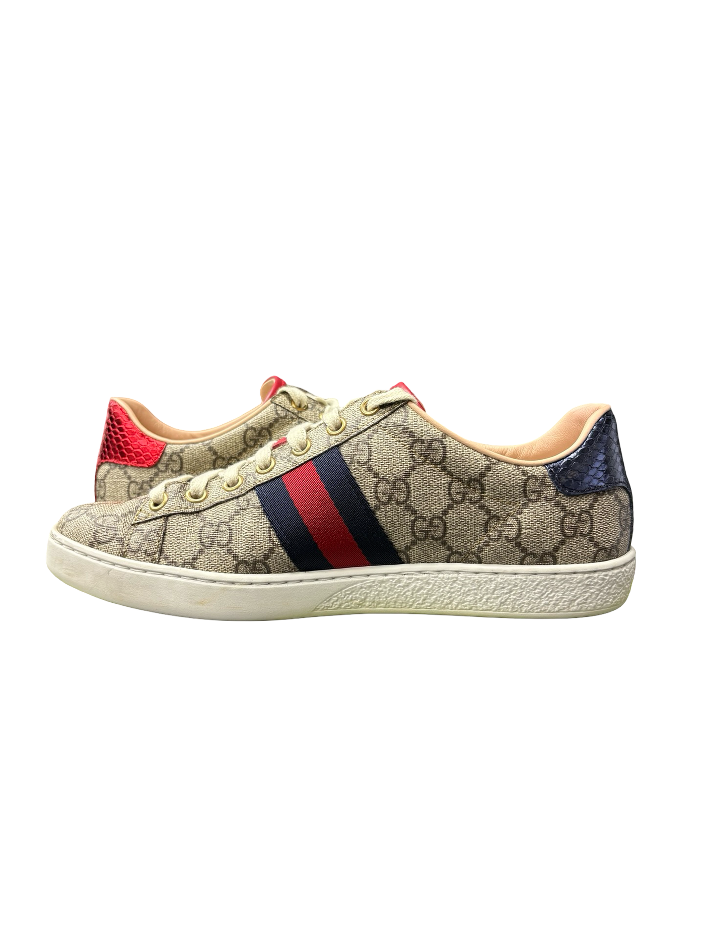 Gucci Ace GG Supreme Canvas Sneakers Beige