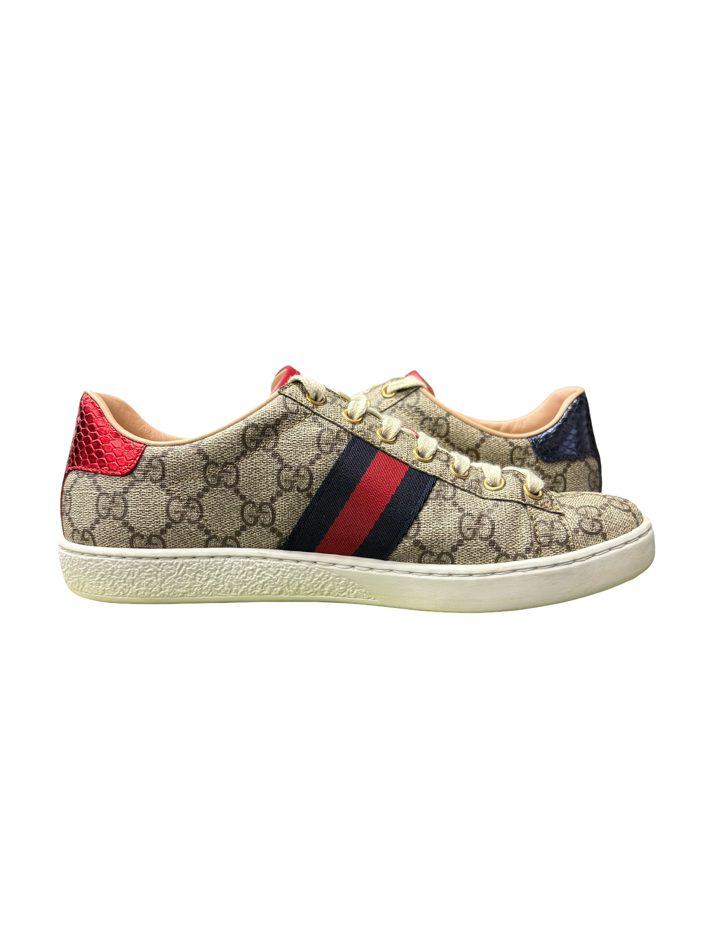 Gucci Ace GG Supreme Canvas Sneakers Beige