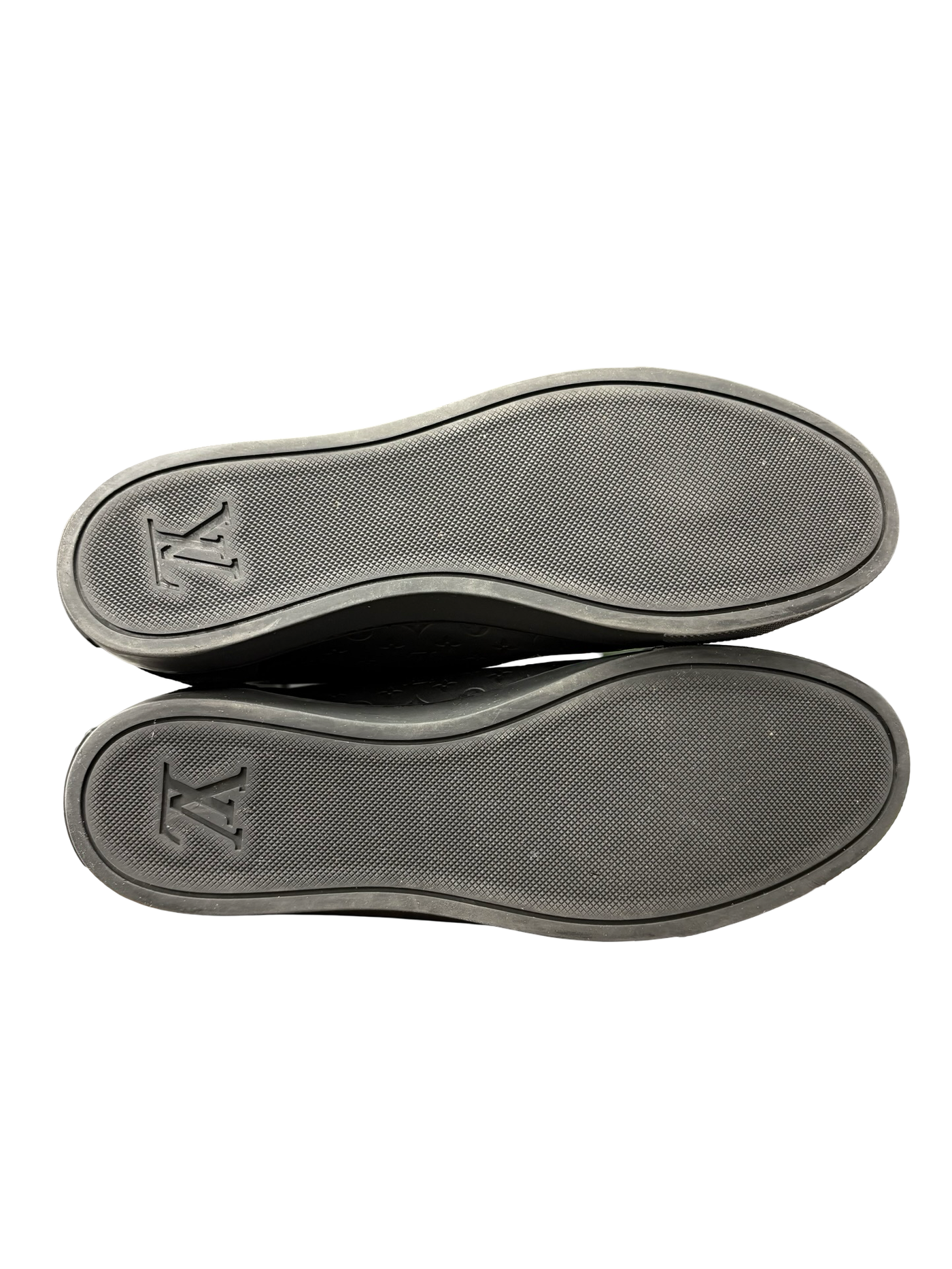 Louis Vuitton CalfSkin Embossed Monogram Punchy Sneakers Black