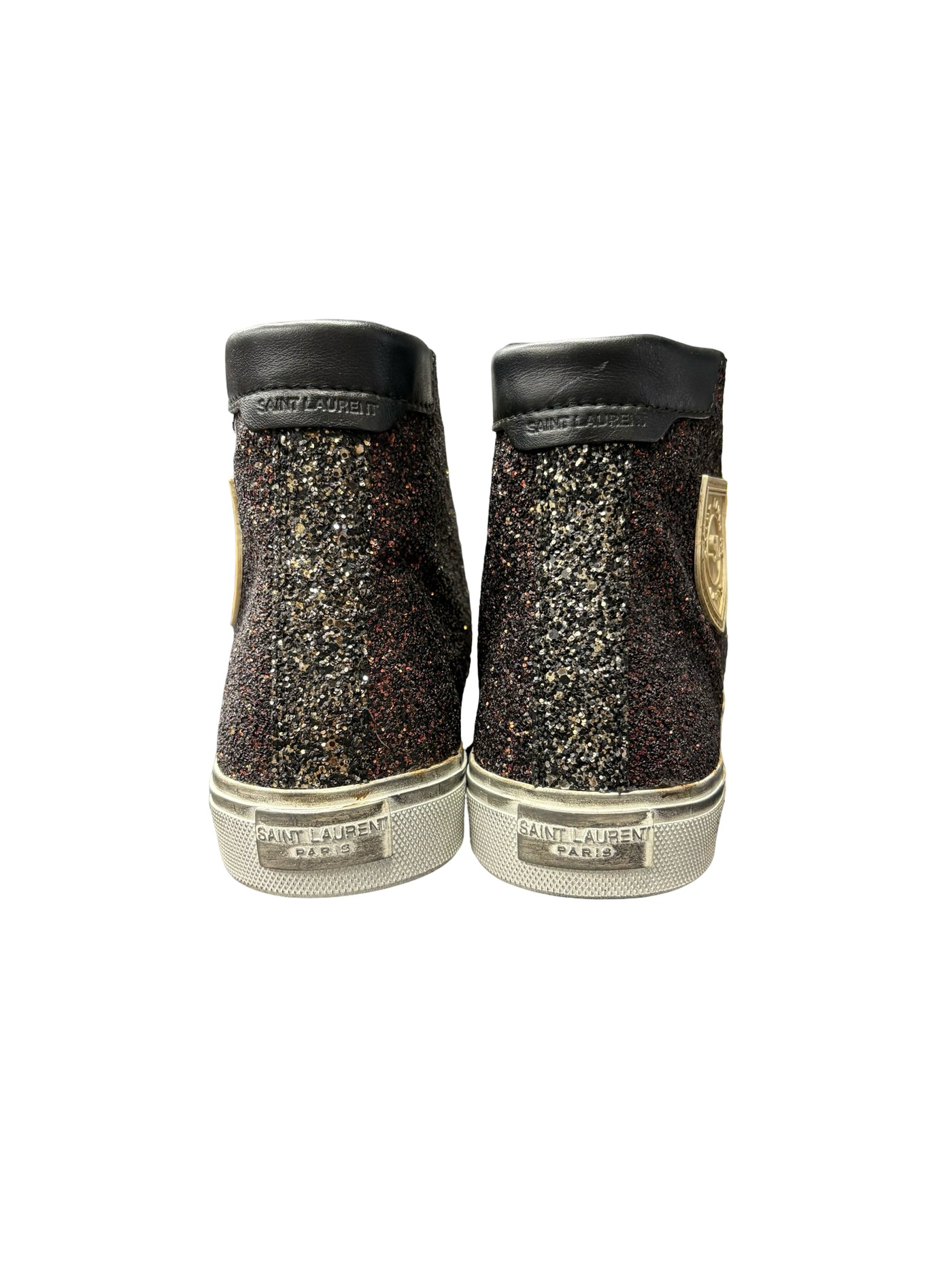 Saint Laurent Glitter High Top Sneakers