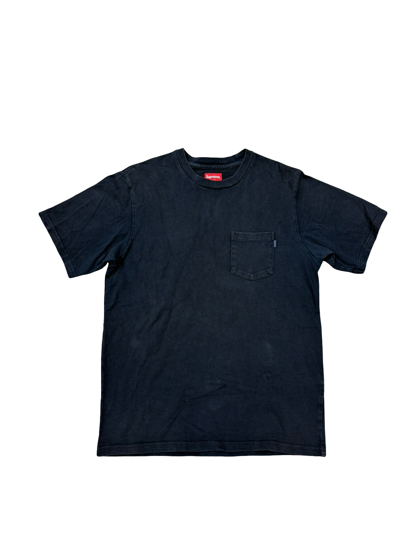 Spreme Heavy Weight Pocket Tee Shirt Navy Blue