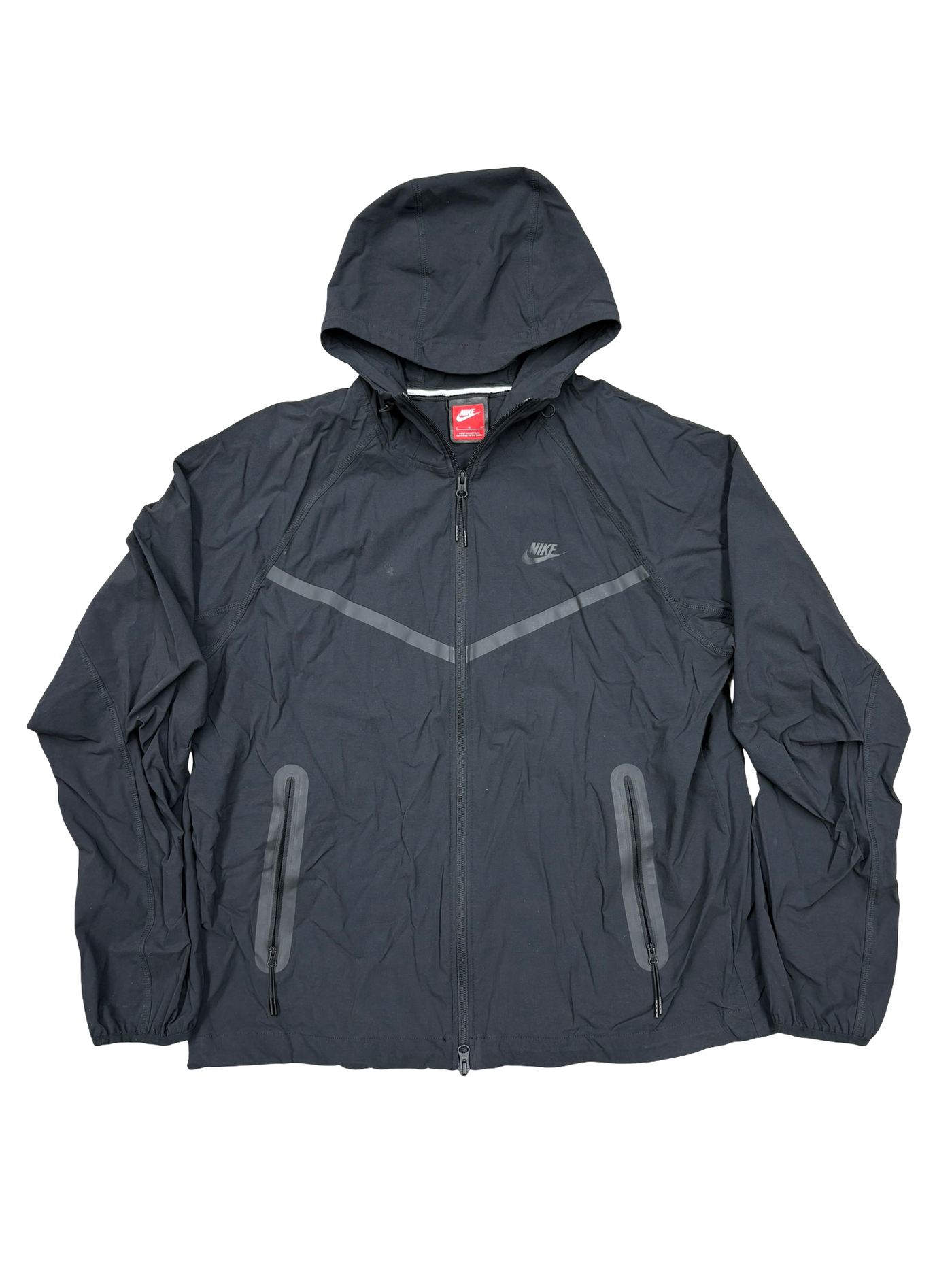 Nike Tech Dri-Fit Woven Full-Zip Windrunner Jacket Black