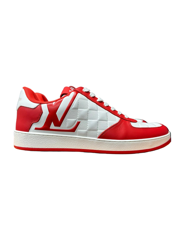 LV Calfskin Maxi Damier Red