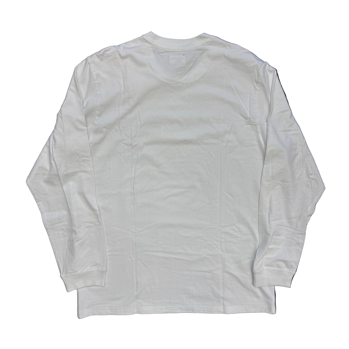 Supreme Woven Label L/S Tee White
