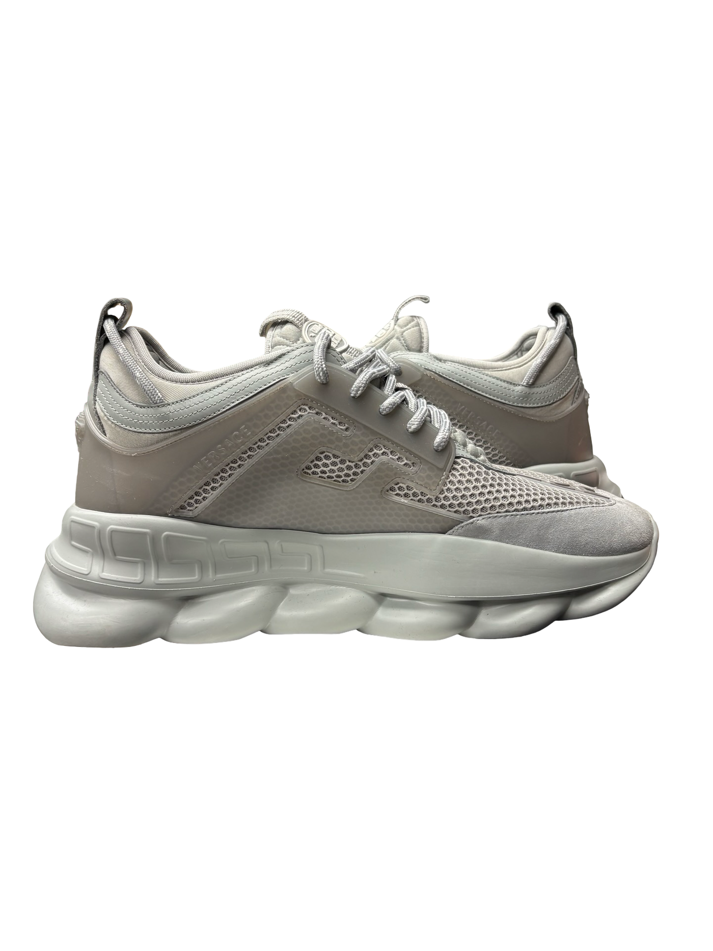 Versace Chain Reaction Sneakers Gray