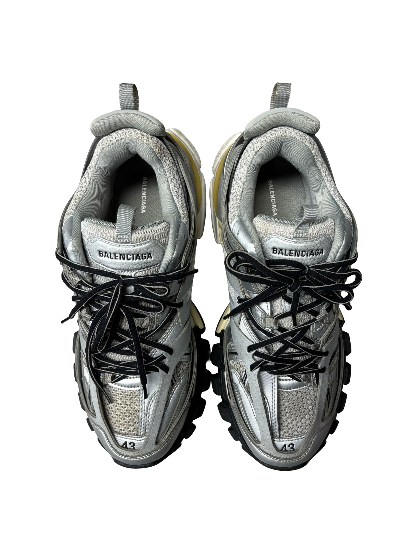 Balenciaga Track Sneakers Metalic Silver/Black