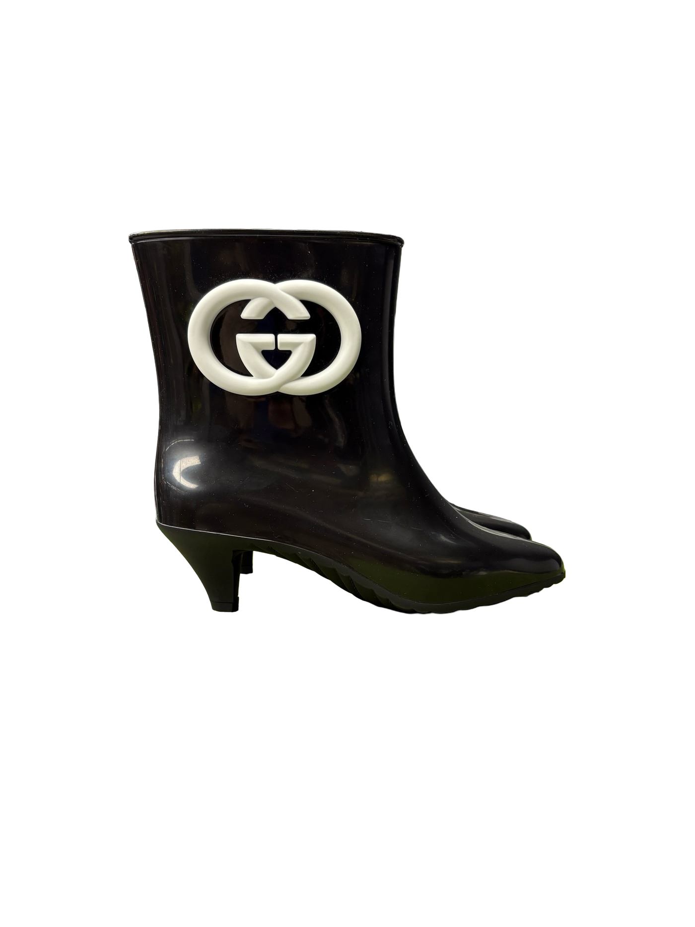 Gucci Interlocking GG Rubber Ankle Boots