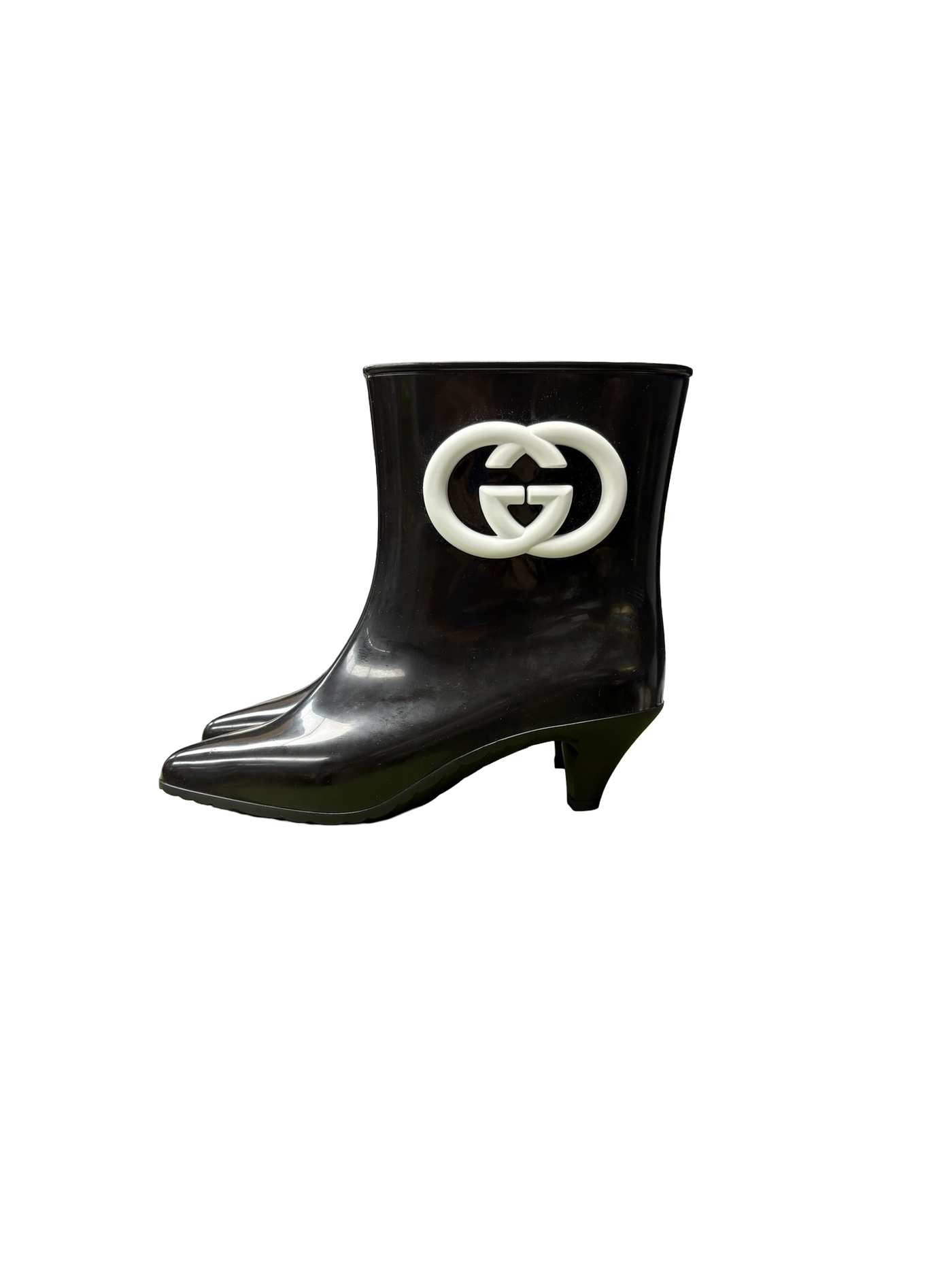 Gucci Interlocking GG Rubber Ankle Boots