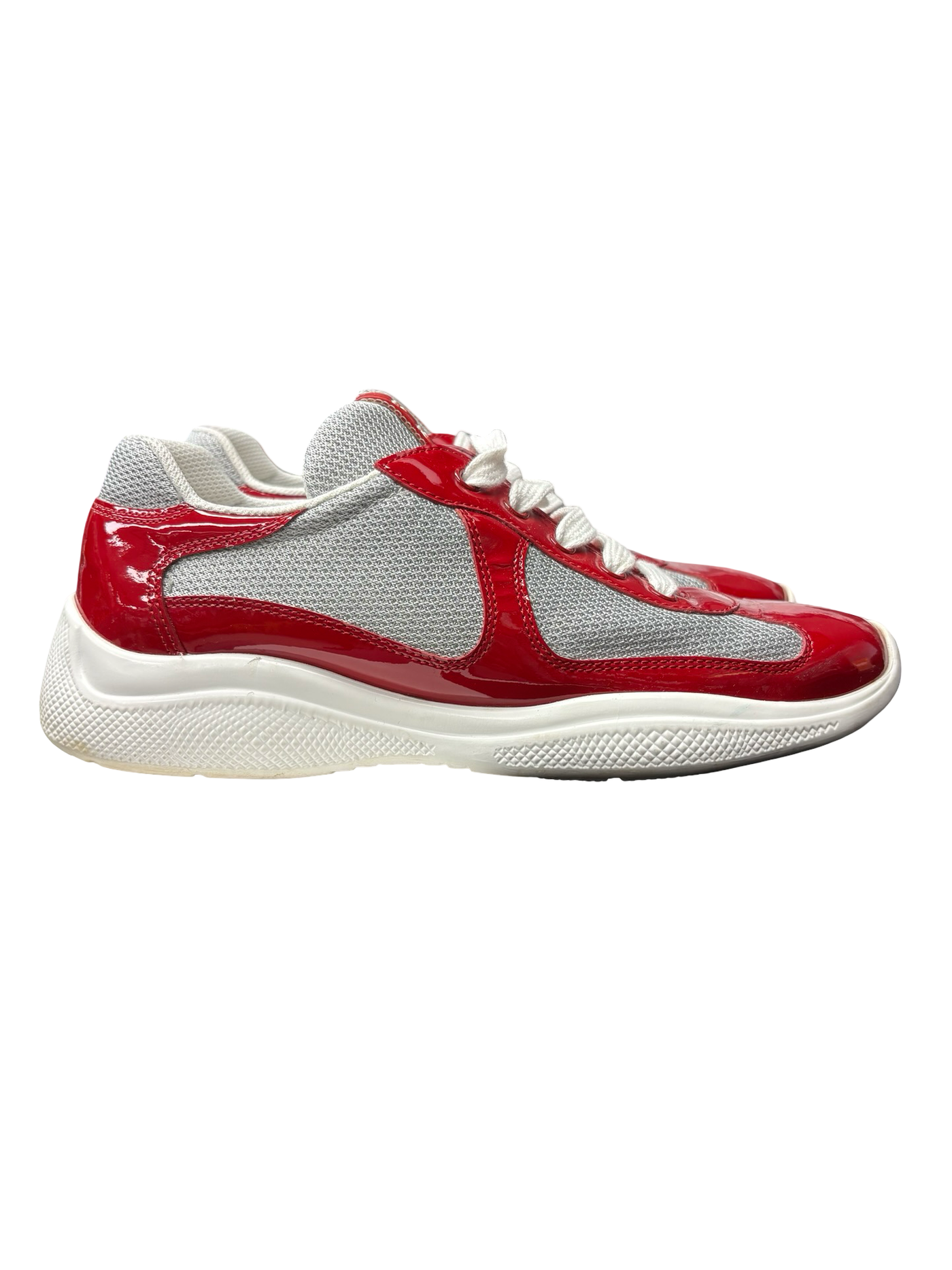 Prada America's Cup Low-Top Sneakers Red