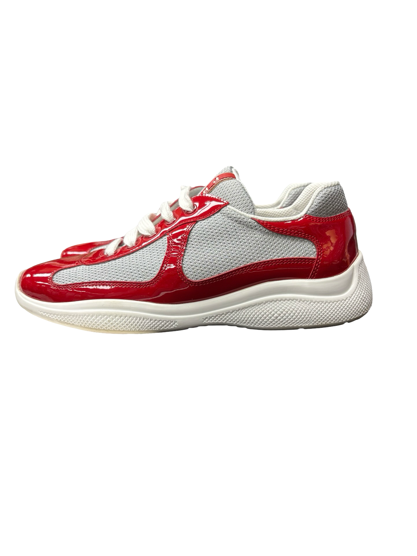 Prada America's Cup Low-Top Sneakers Red