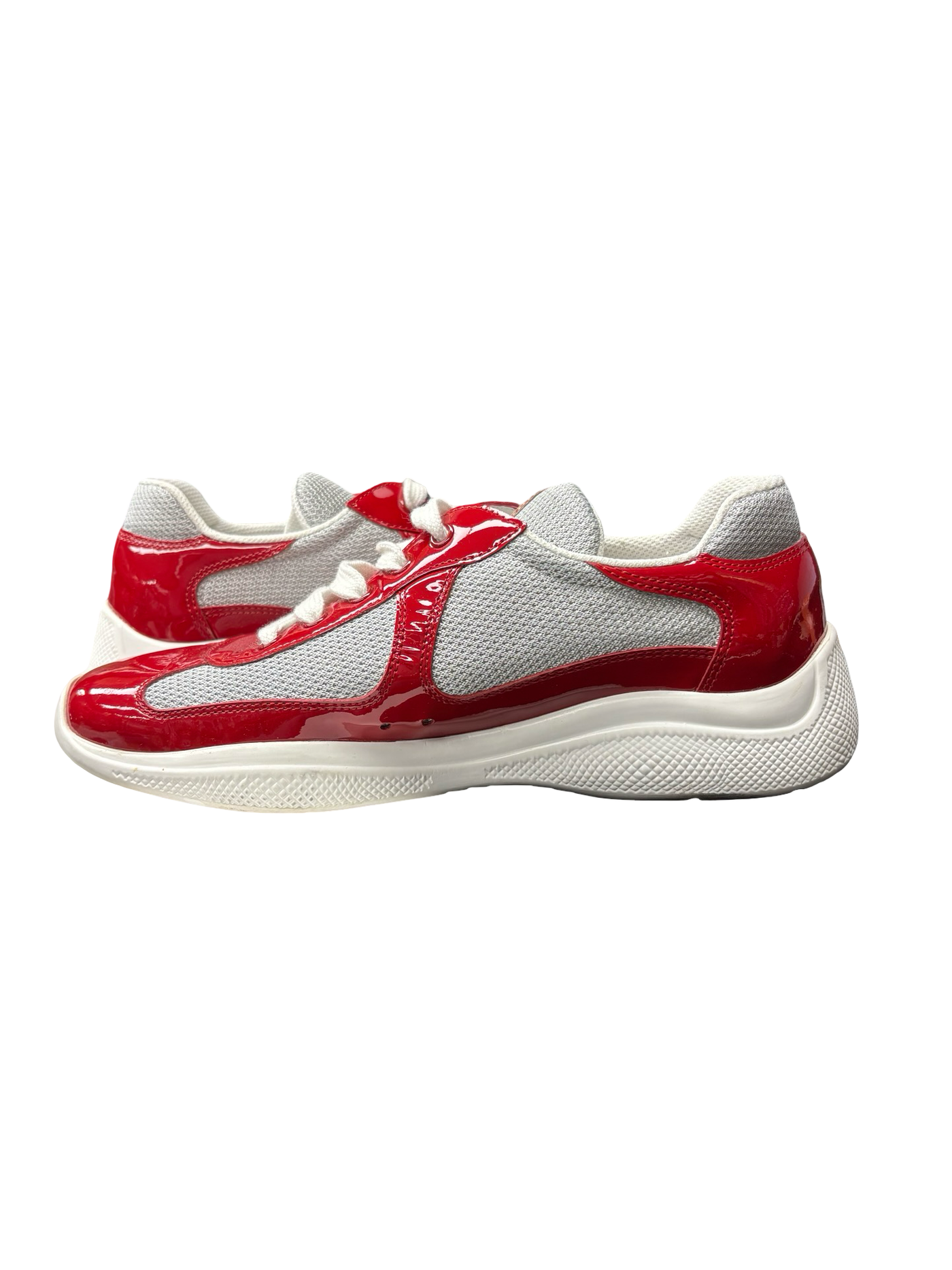 Prada America's Cup Low-Top Sneakers Red