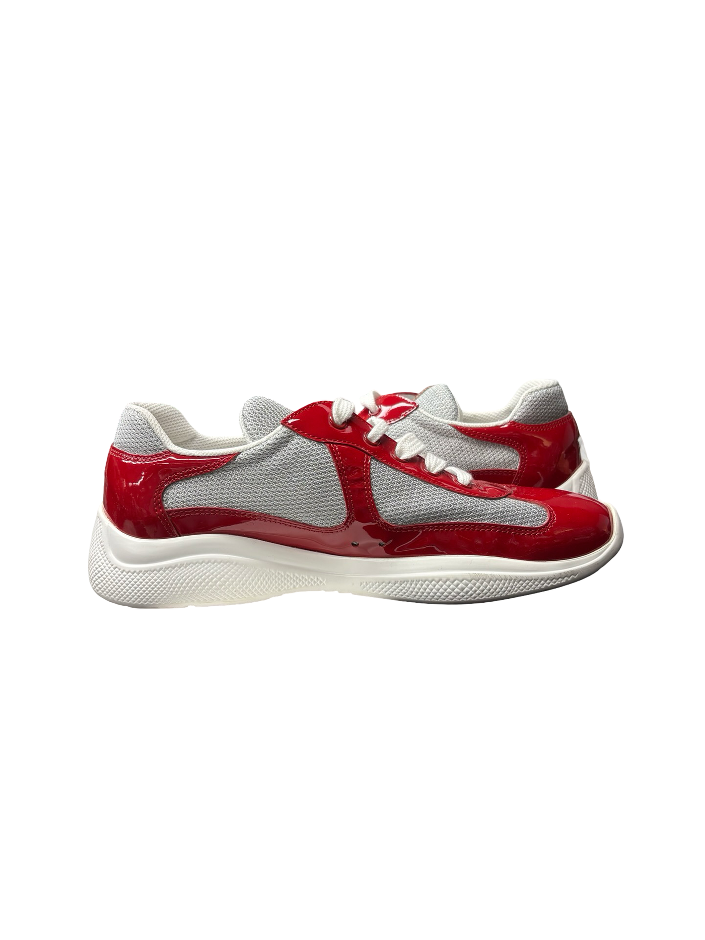 Prada America's Cup Low-Top Sneakers Red