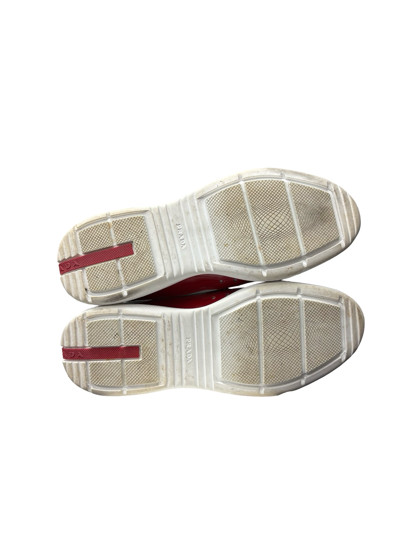 Prada America's Cup Low-Top Sneakers Red