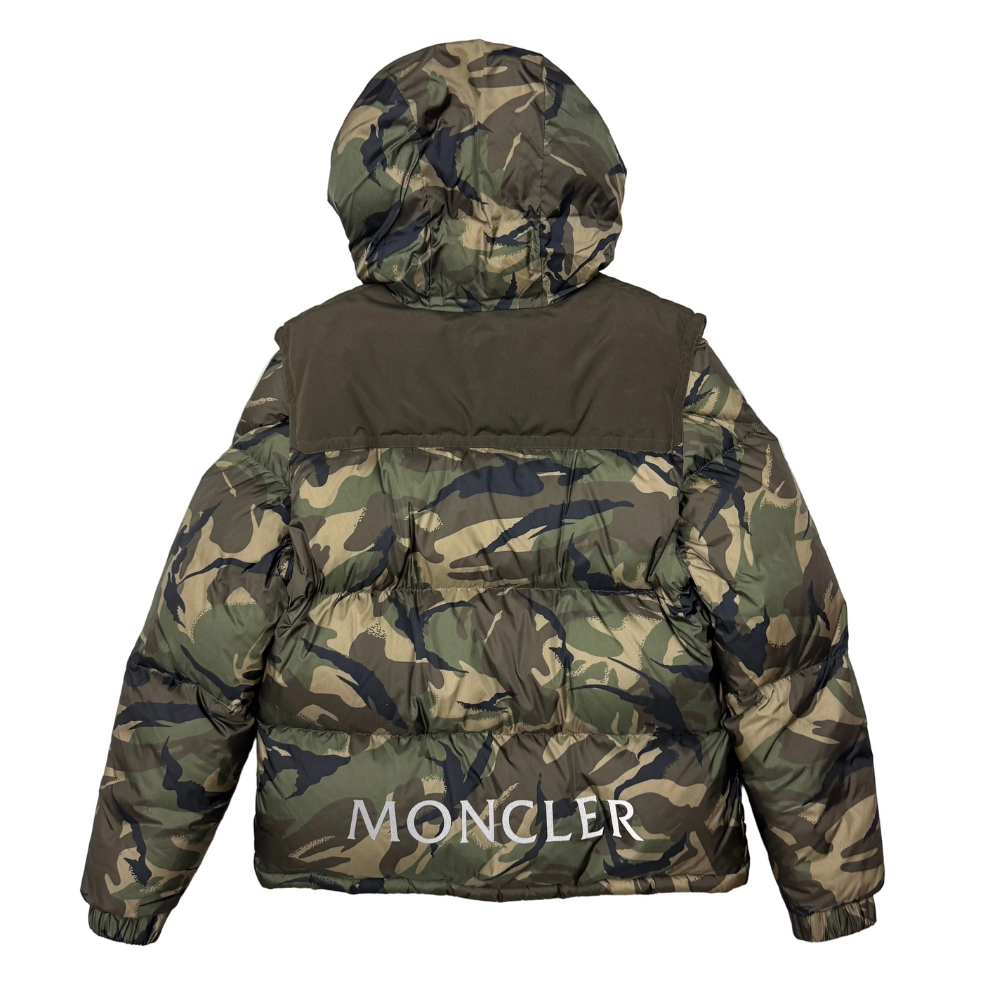 Moncler MEAKAN Down Detach Sleeve Jacket Green