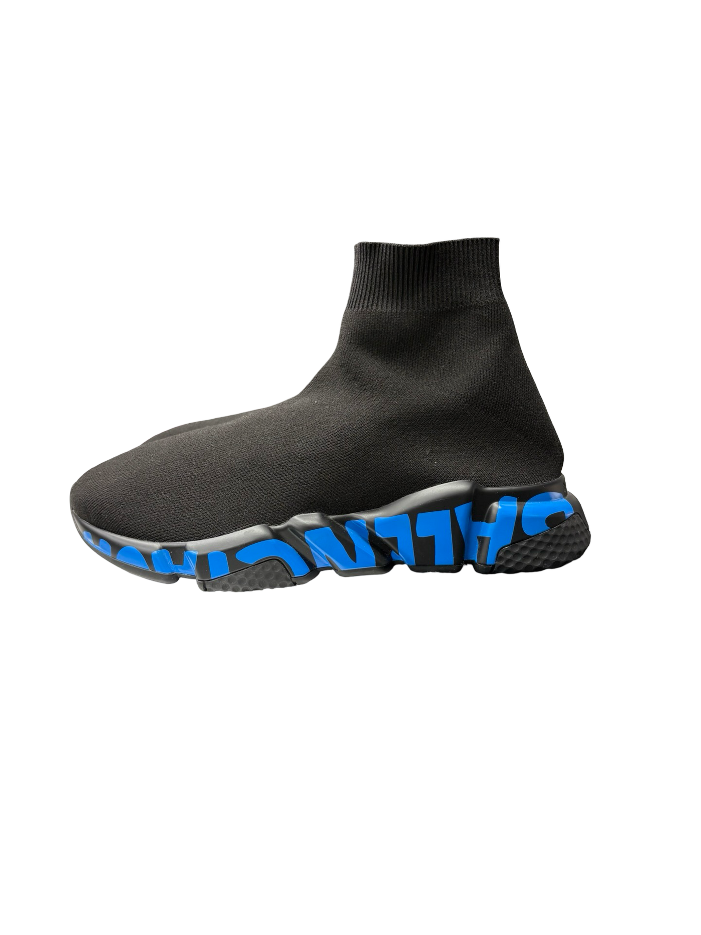 Balenciaga Speed Graffiti Sneakers Black/Blue