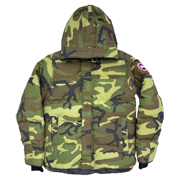 Canada Goose Wyndham Parka Camo Print Jacket Green