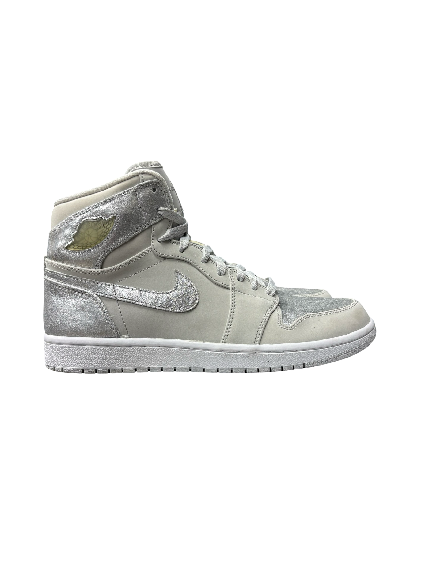 Nike Air Jordan 1 Retro High '25th Anniversary' Edition Sneakers Metallic Silver