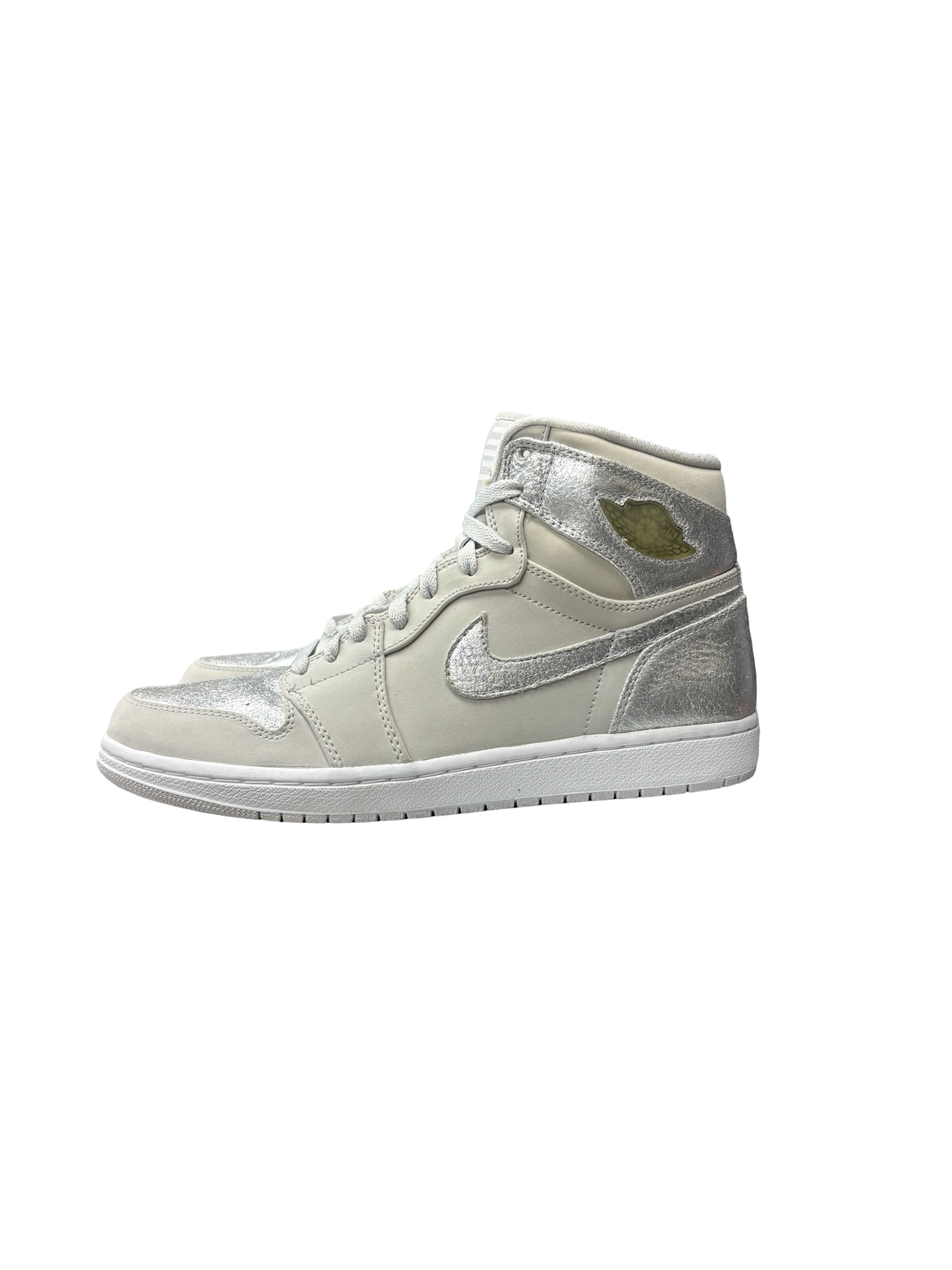 Nike Air Jordan 1 Retro High '25th Anniversary' Edition Sneakers Metallic Silver