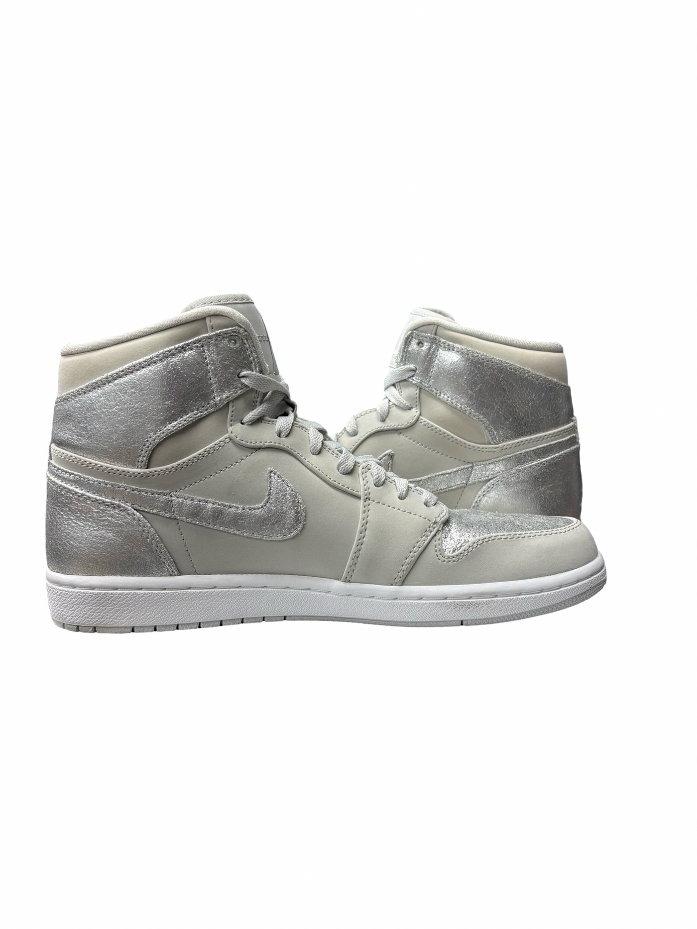 Nike Air Jordan 1 Retro High '25th Anniversary' Edition Sneakers Metallic Silver