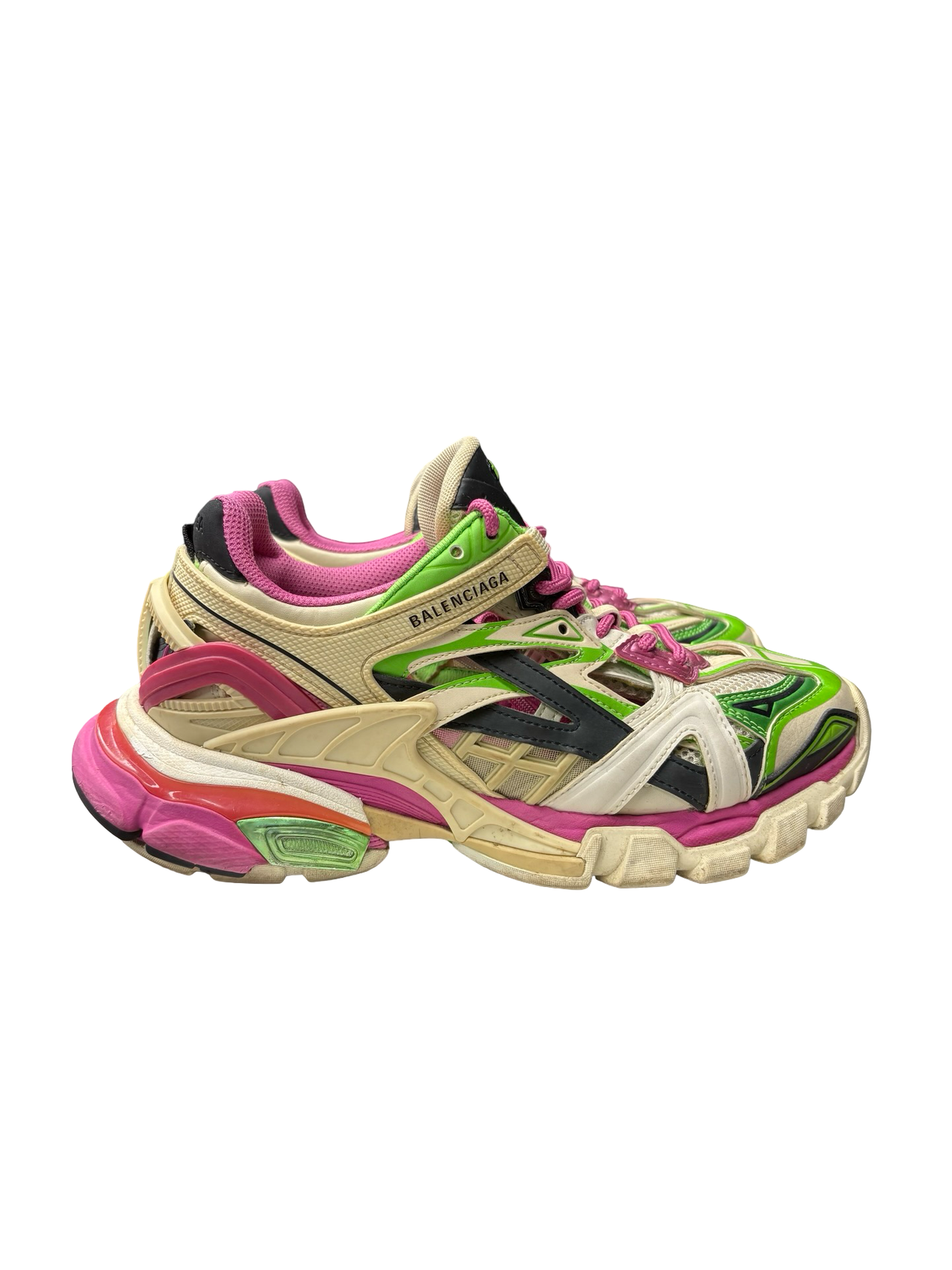 Balenciaga Track.2 Sneakers Green/White/Pink