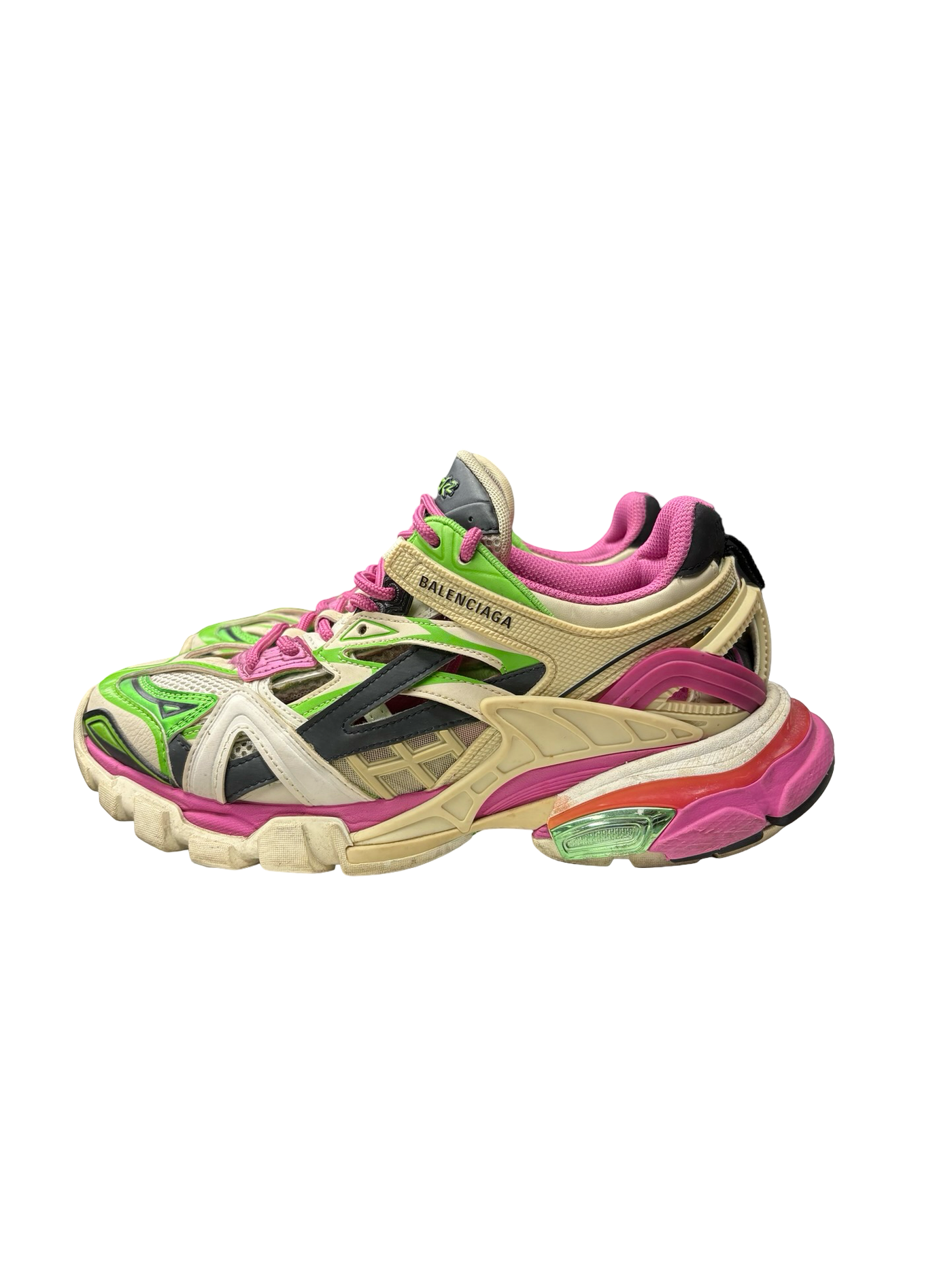 Balenciaga Track.2 Sneakers Green/White/Pink