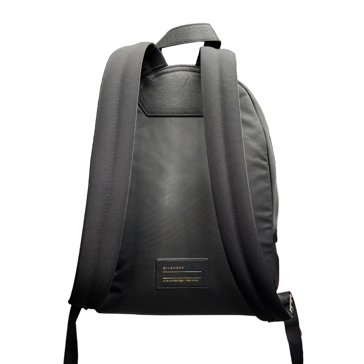 Givenchy Paris Logo Zipped Backpack Black