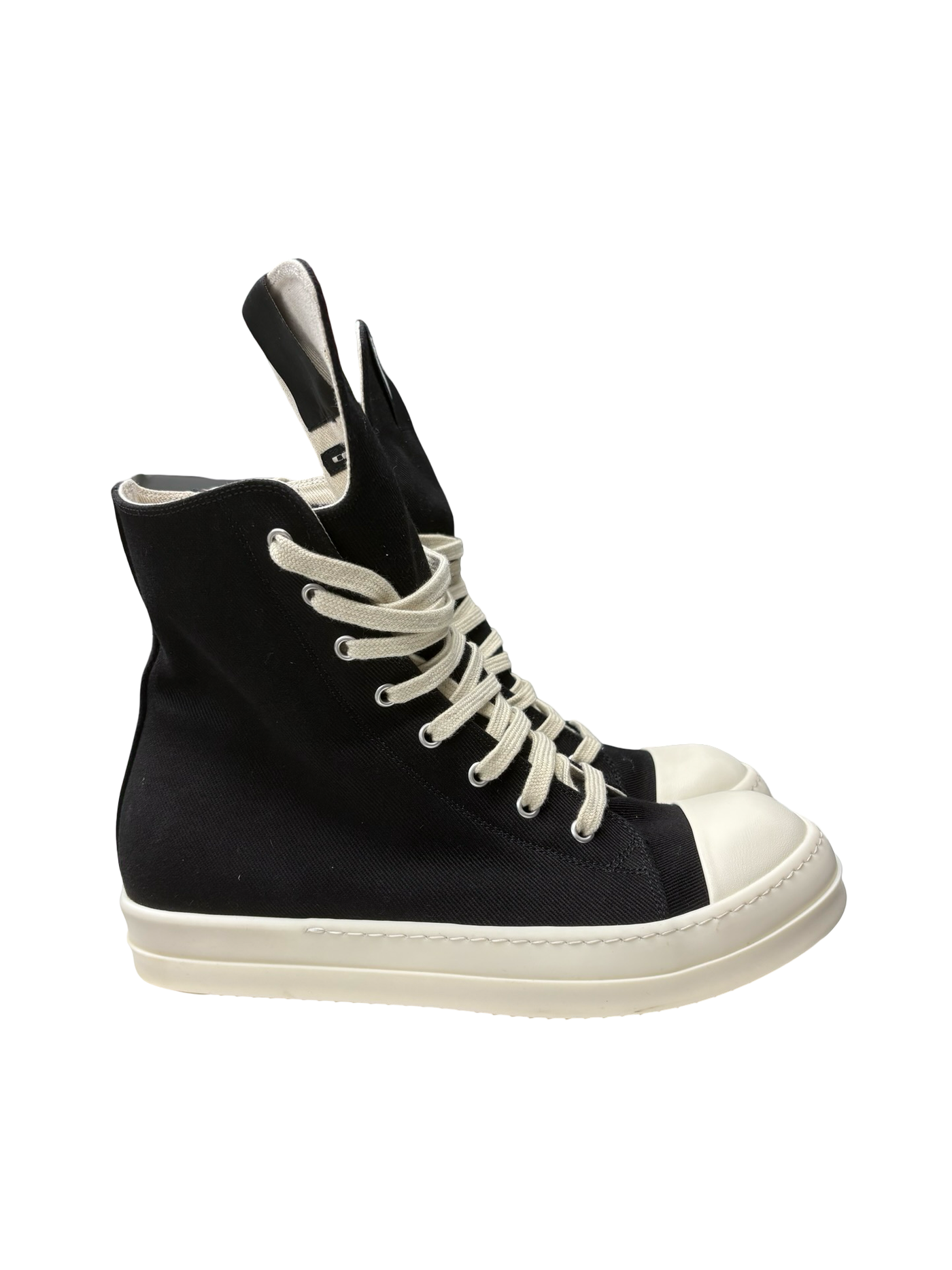 Rick Owens DRKSHDW Hollywood Canvas Sneakers Black