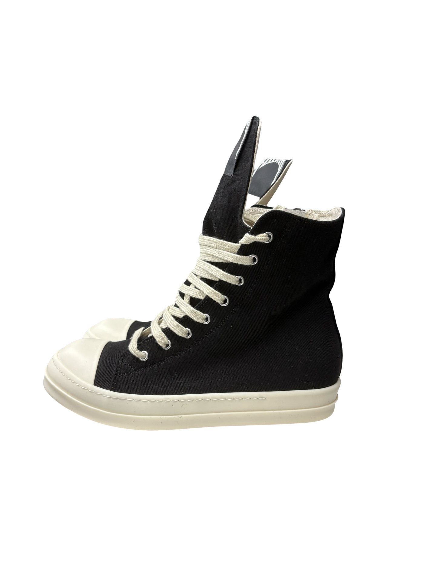 Rick Owens DRKSHDW Hollywood Canvas Sneakers Black