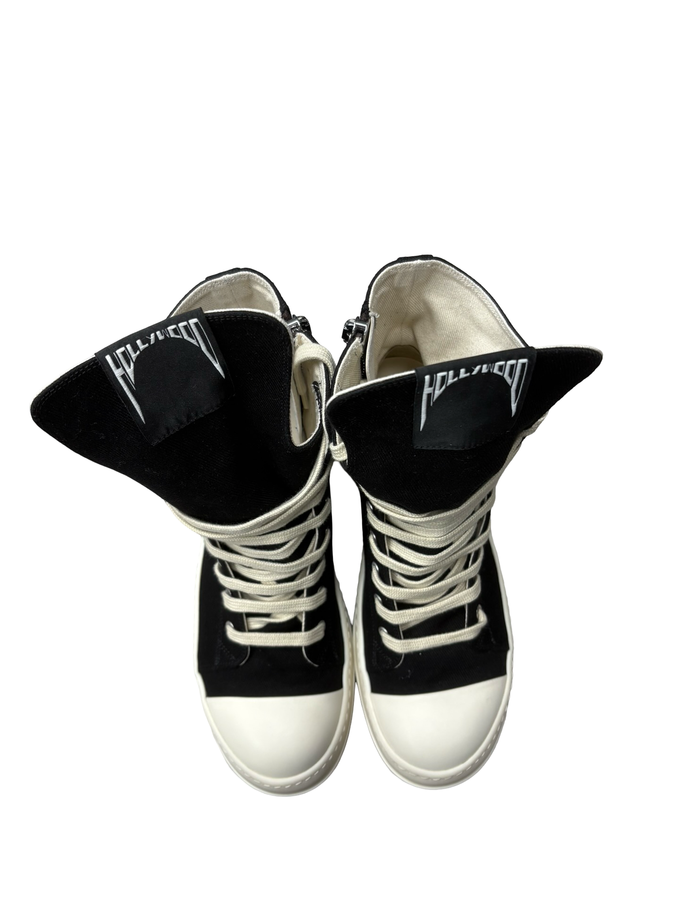 Rick Owens DRKSHDW Hollywood Canvas Sneakers Black