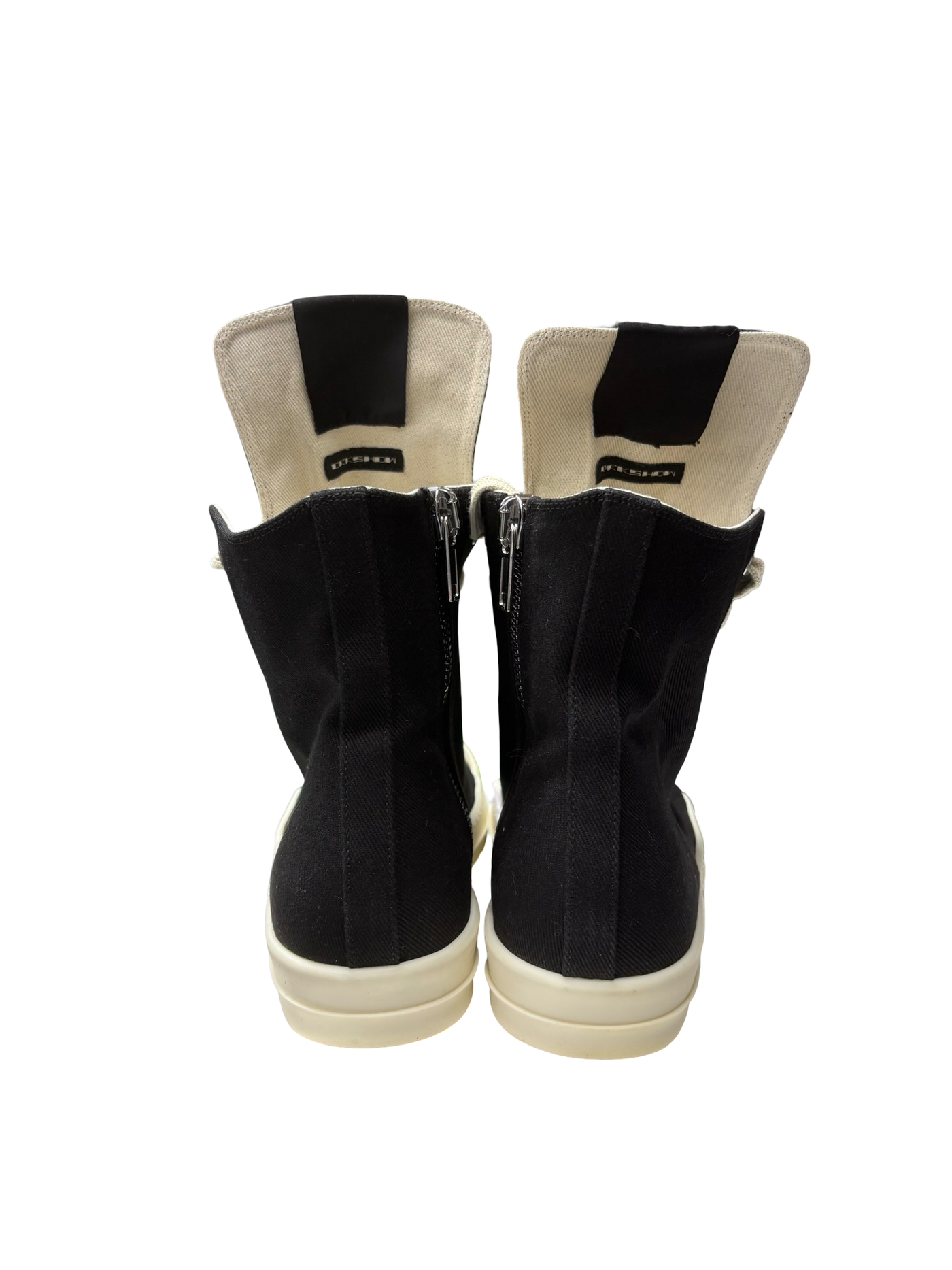 Rick Owens DRKSHDW Hollywood Canvas Sneakers Black