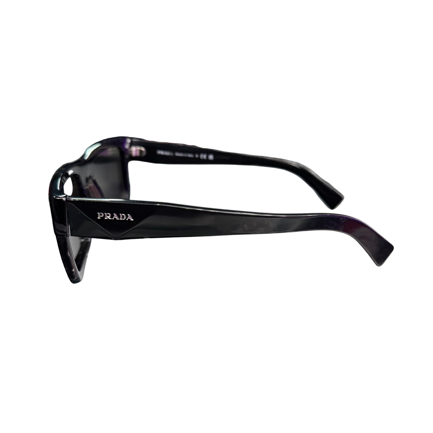 Prada SPR 19W Sunglasses Dark Grey Black