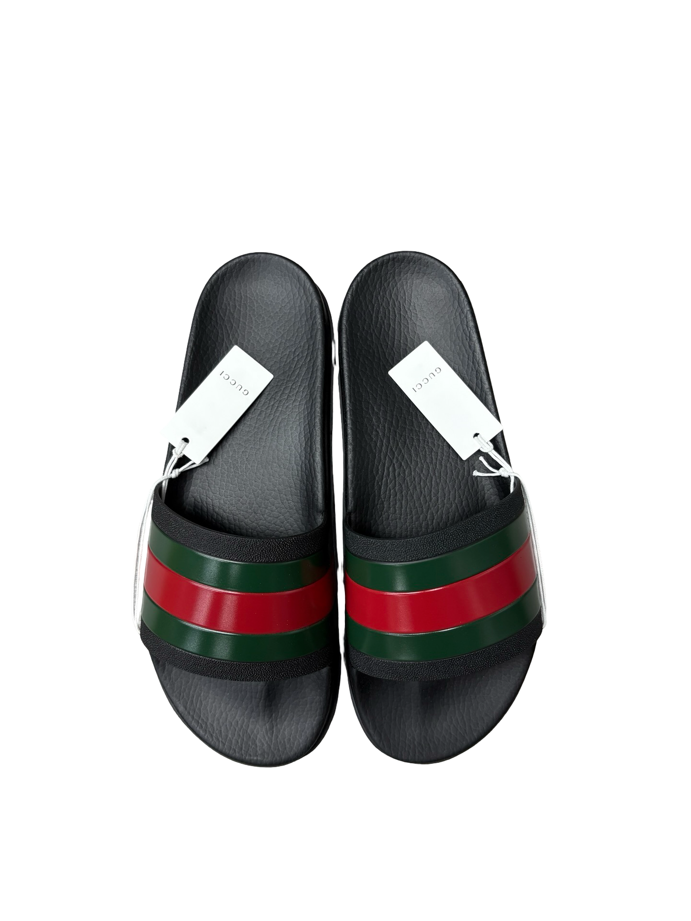Gucci Men's Web Slide Sandals Black