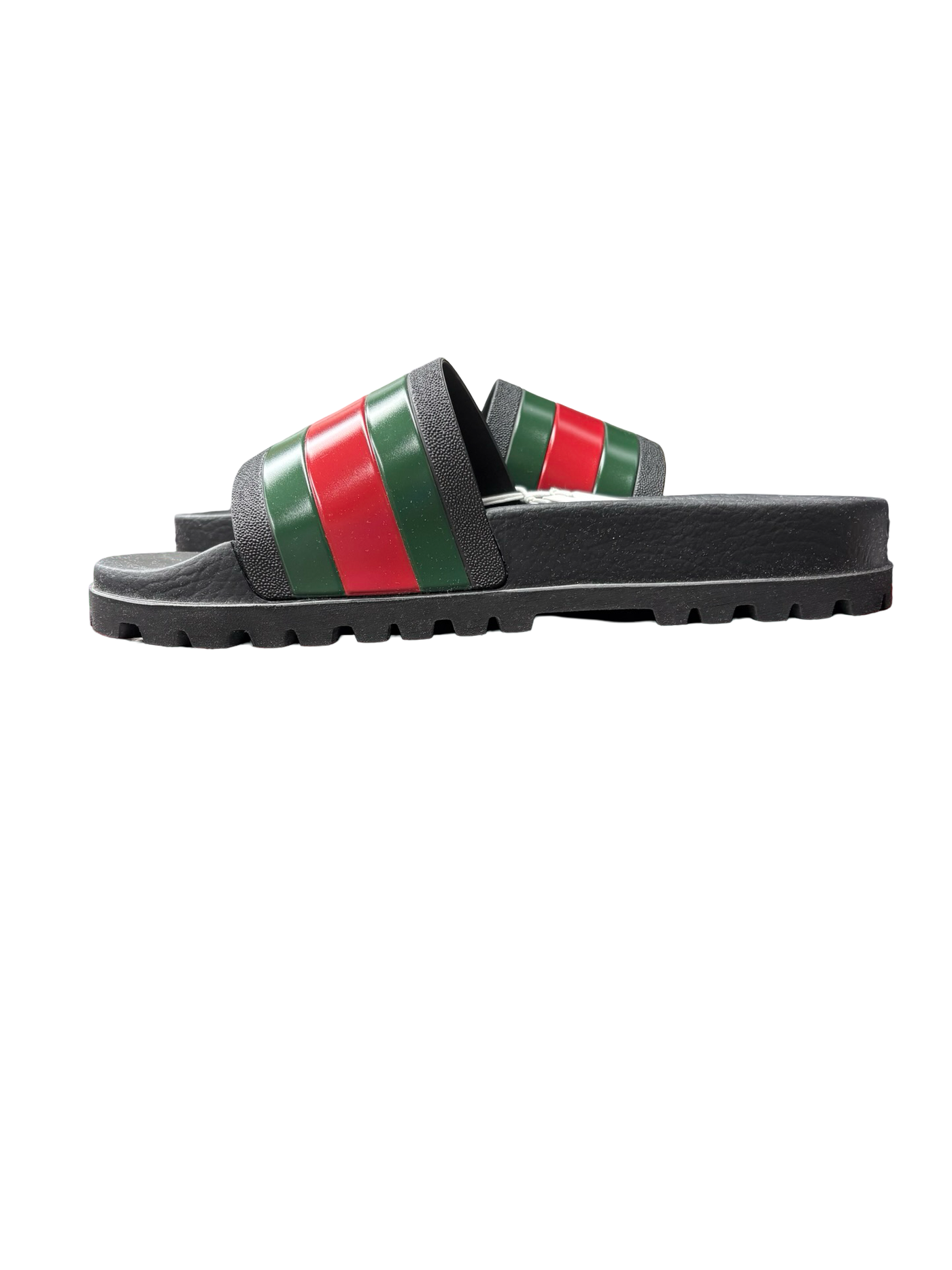 Gucci Men's Web Slide Sandals Black