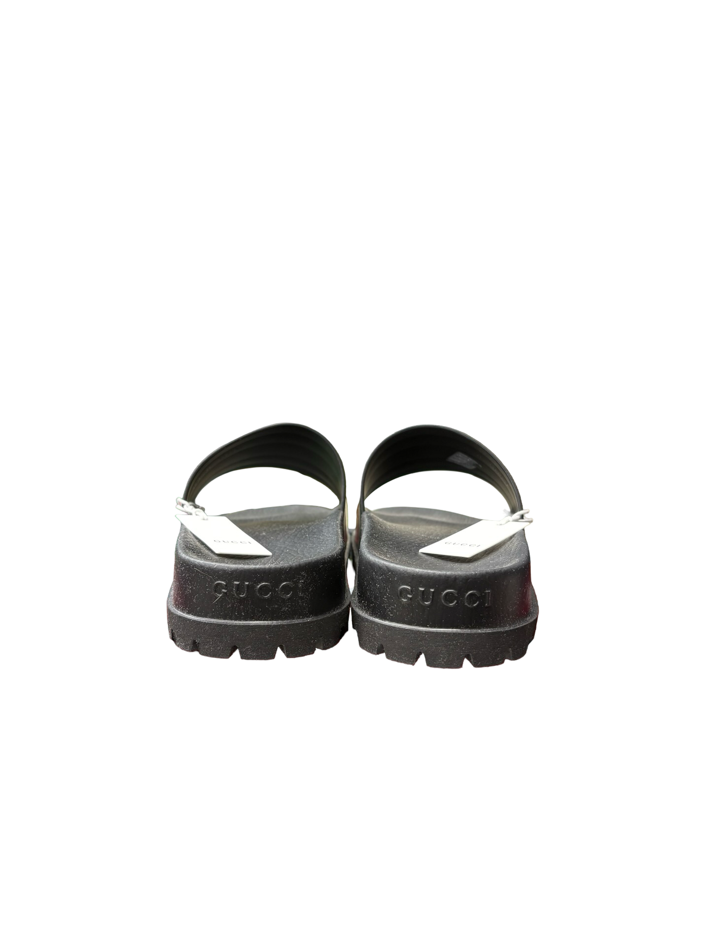 Gucci Men's Web Slide Sandals Black