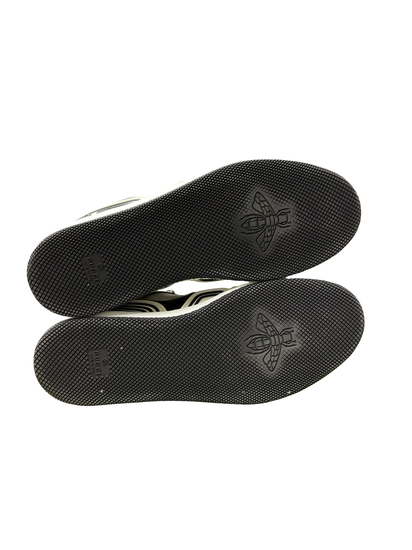 Gucci Basket Low-Top Sneakers Black/White
