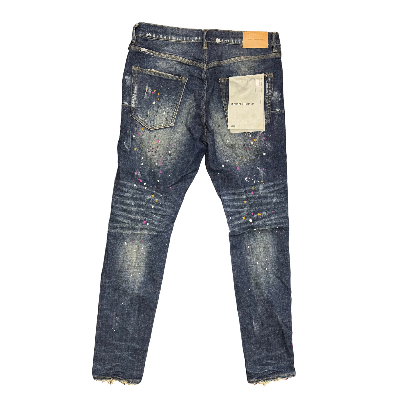 Purple Brand Repair Stitch Skinny Jeans Blue