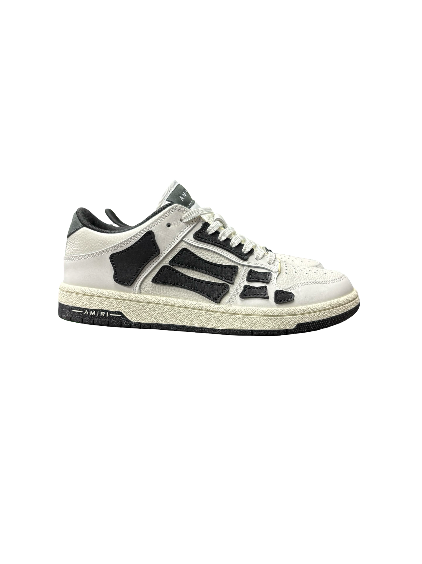 Amiri Skel Low-Top Leather Sneakers Black/White